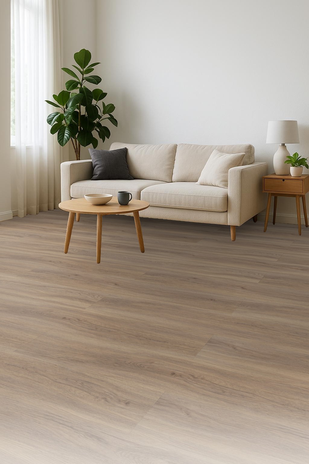 Klick Vinyl Eiche markant grau-braun