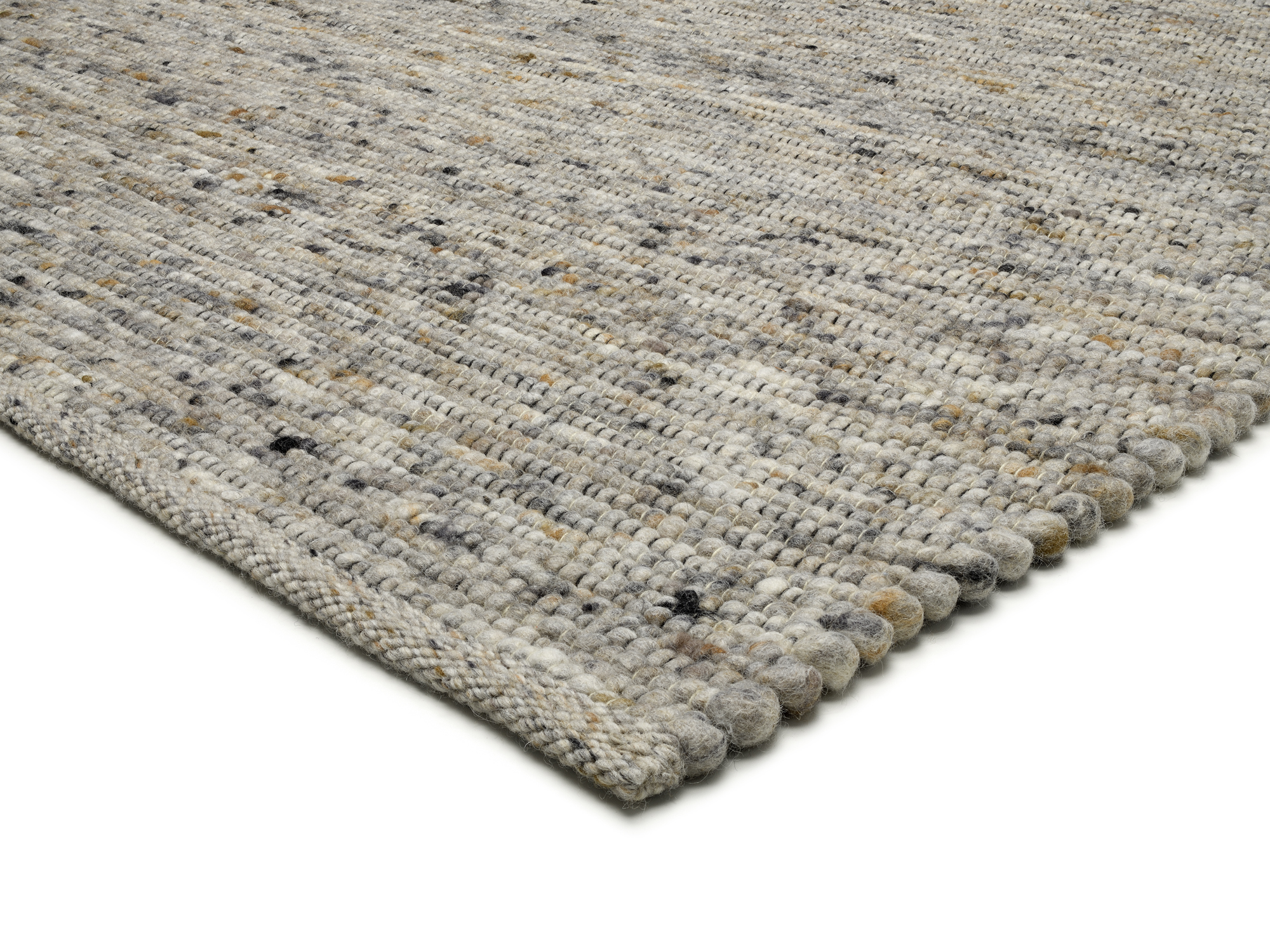 Atrium Handweb Wollteppich beige-mix