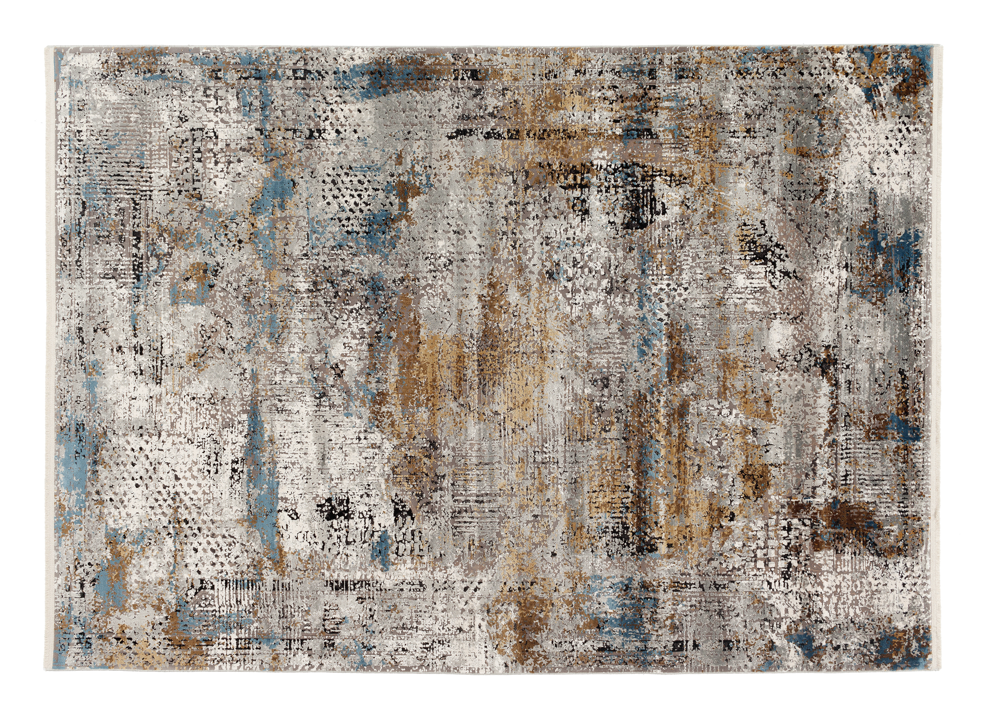 Impression Lucerne Designer Teppich grau-multicolor