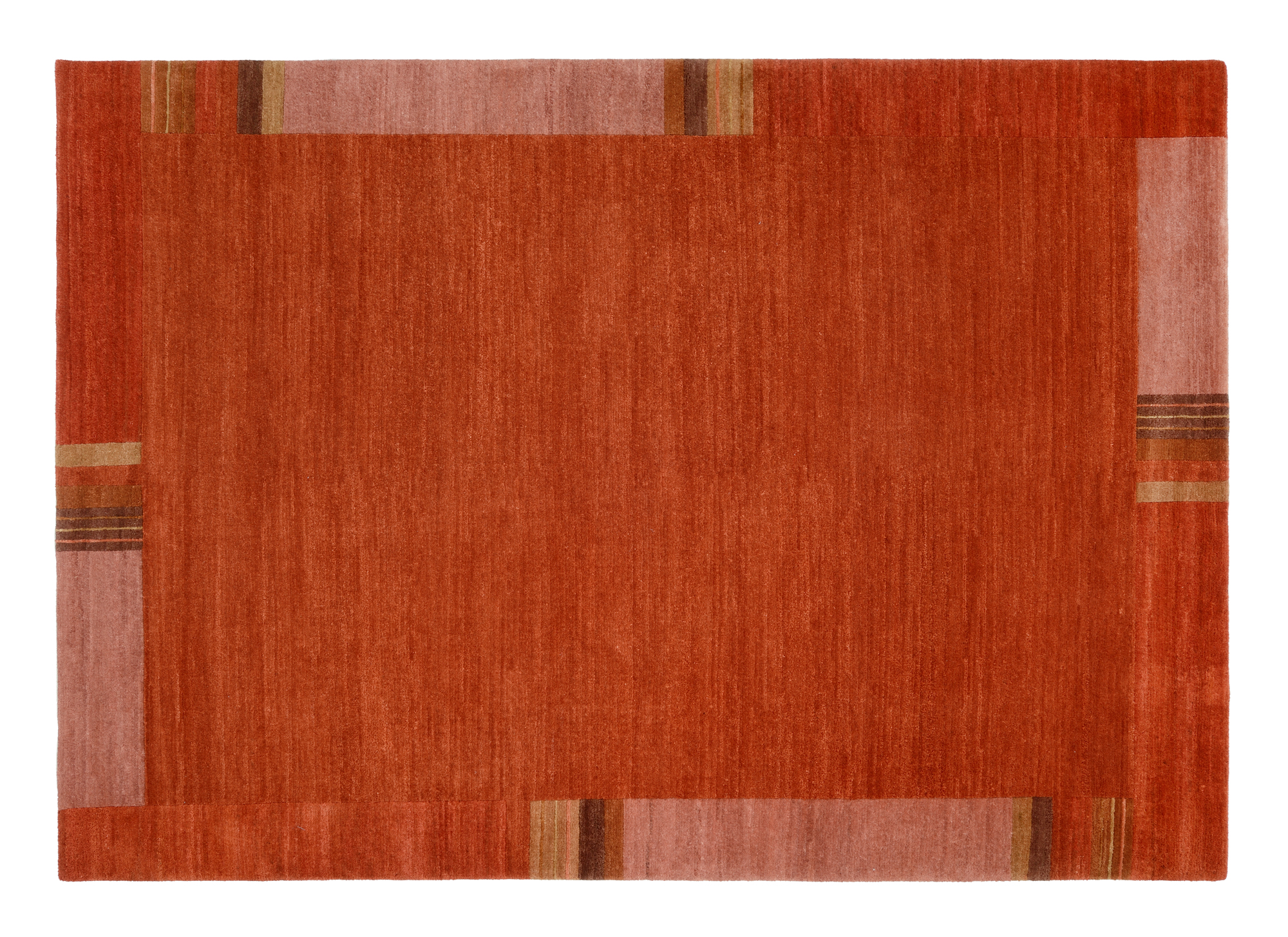 Sensation Silk Lakir Wollteppich kastanie