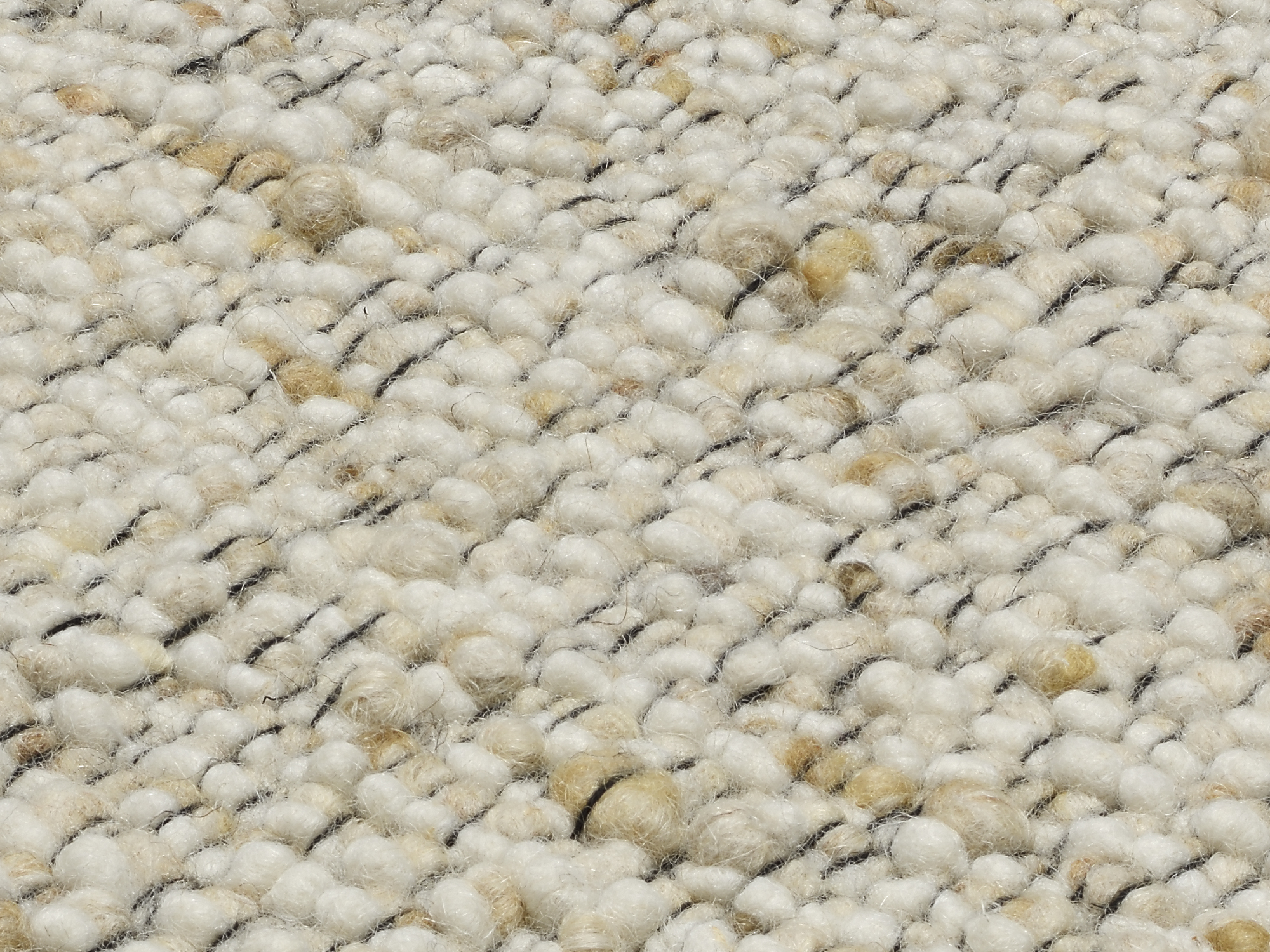 Country Handweb Teppich beige