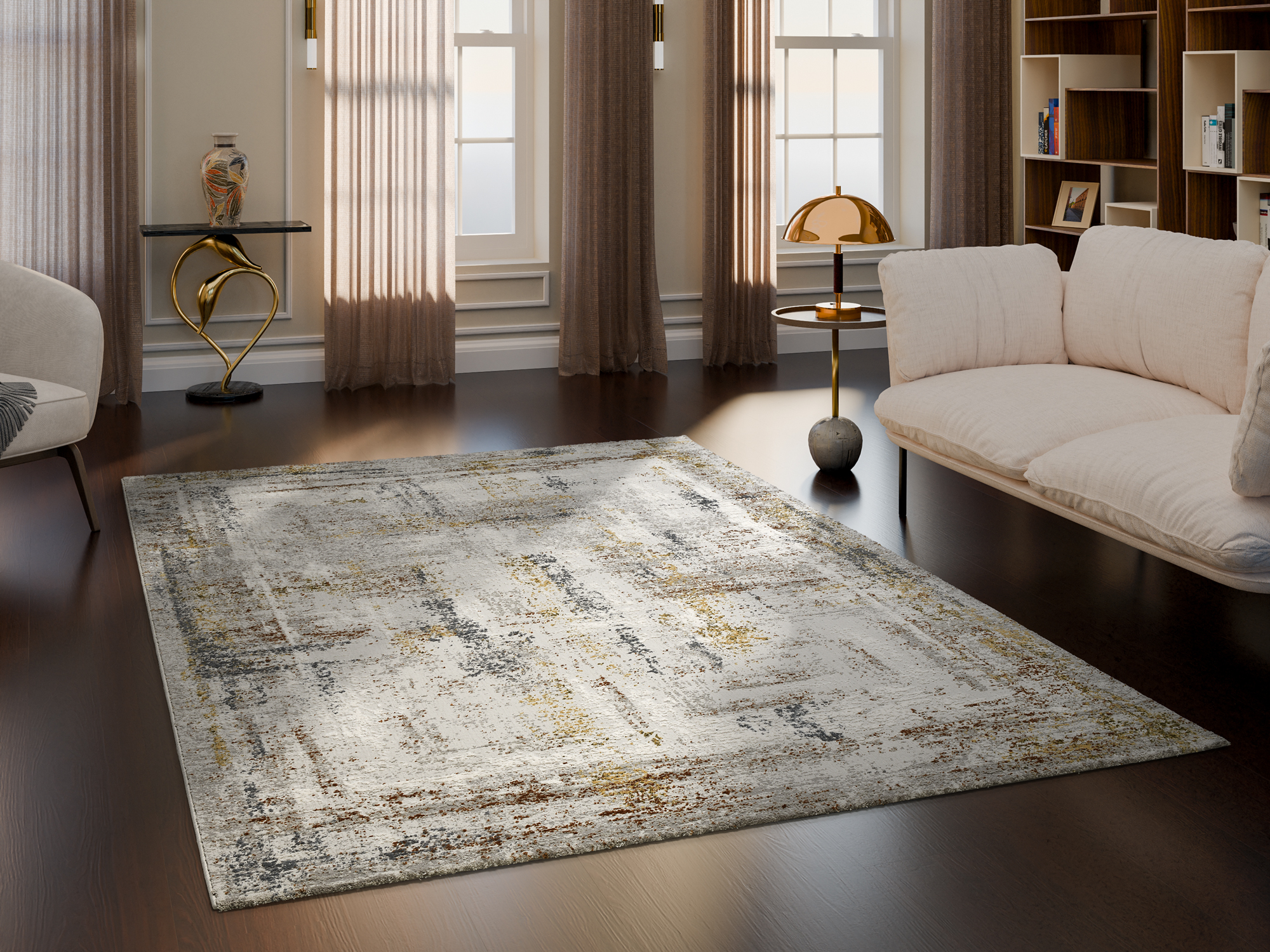 Manchester Delmont Designer Teppich multicolor