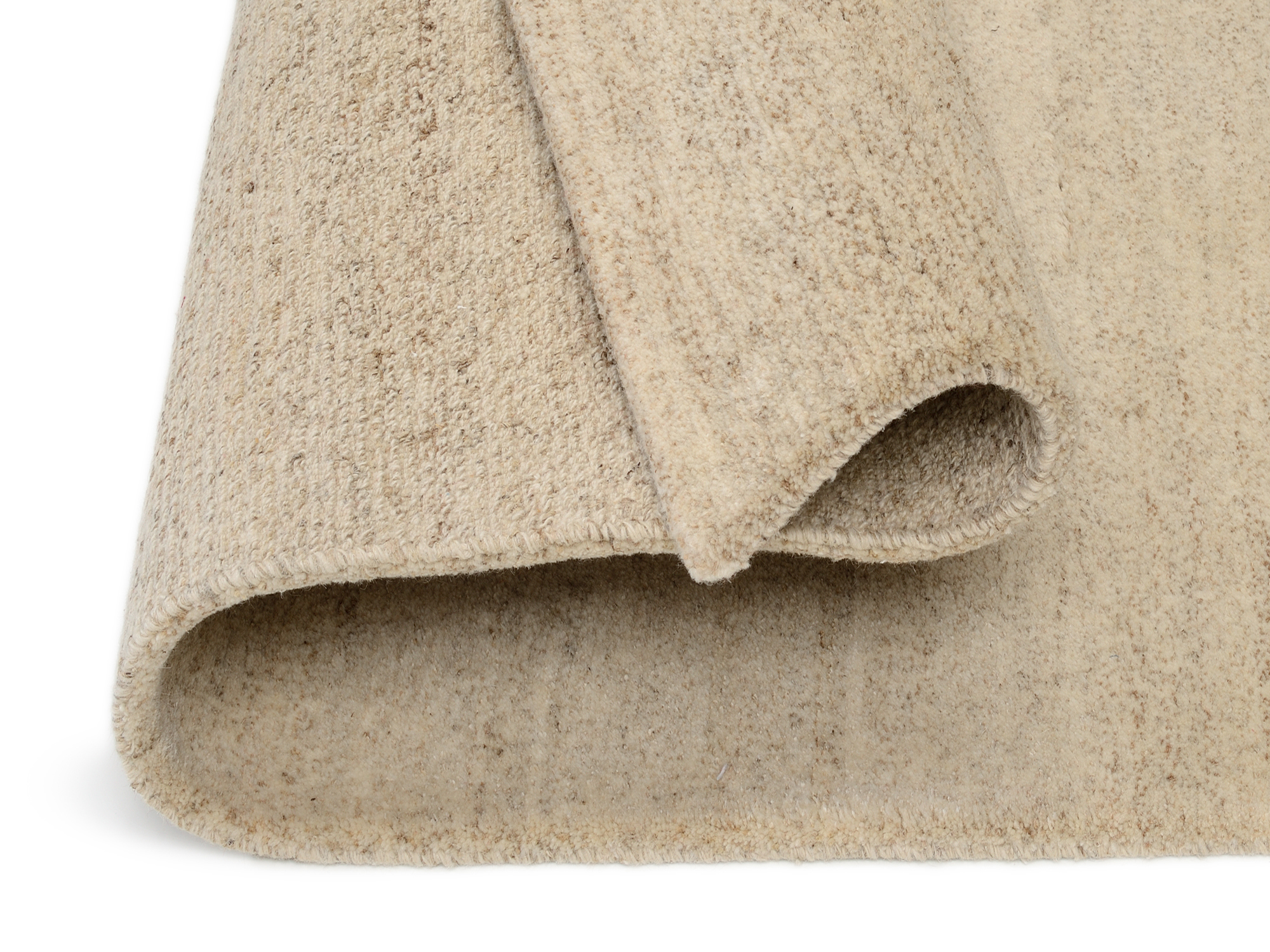 Davina Uni Wollteppich hemp