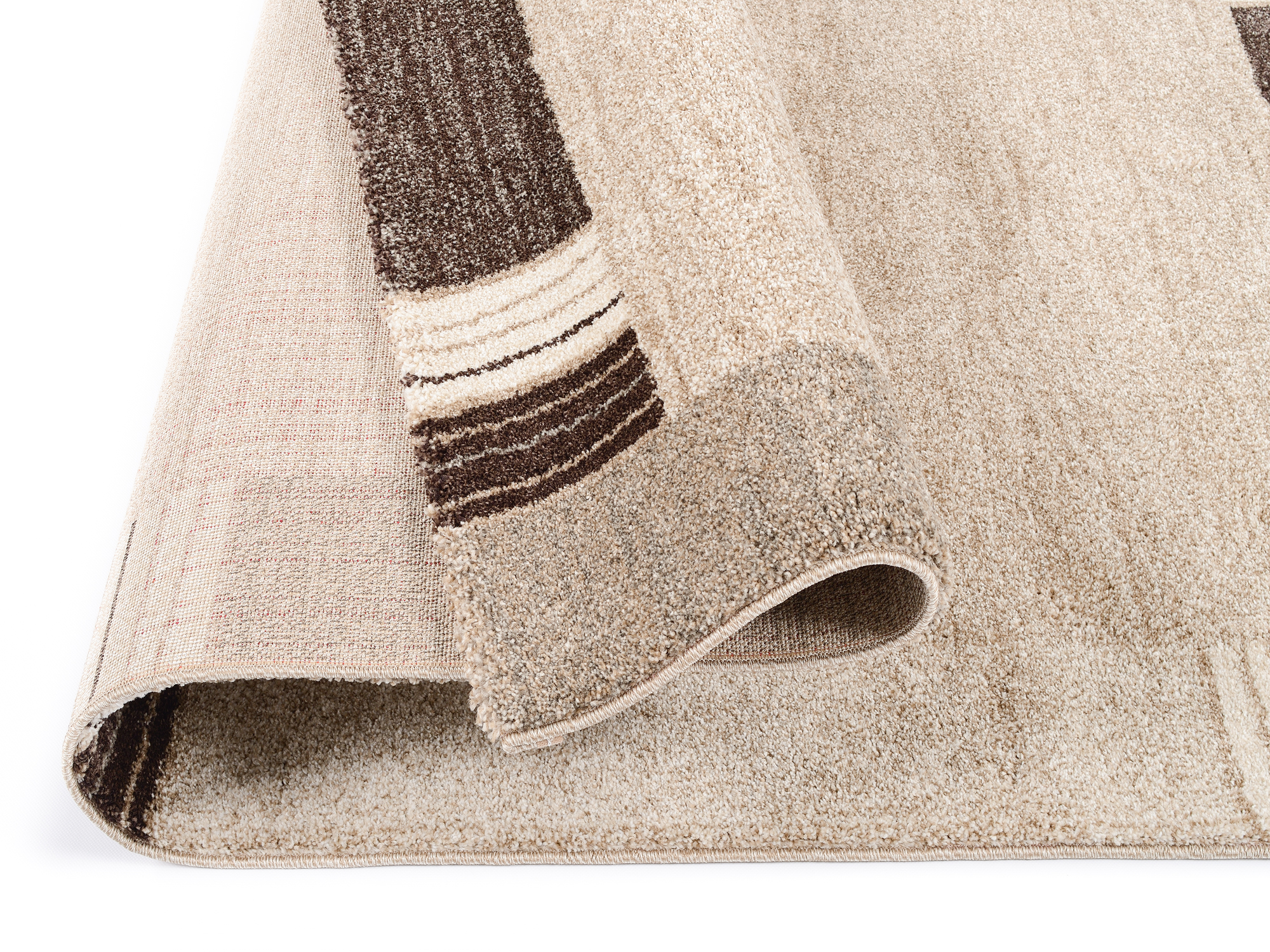 Castle Flora Frisé Teppich beige-braun
