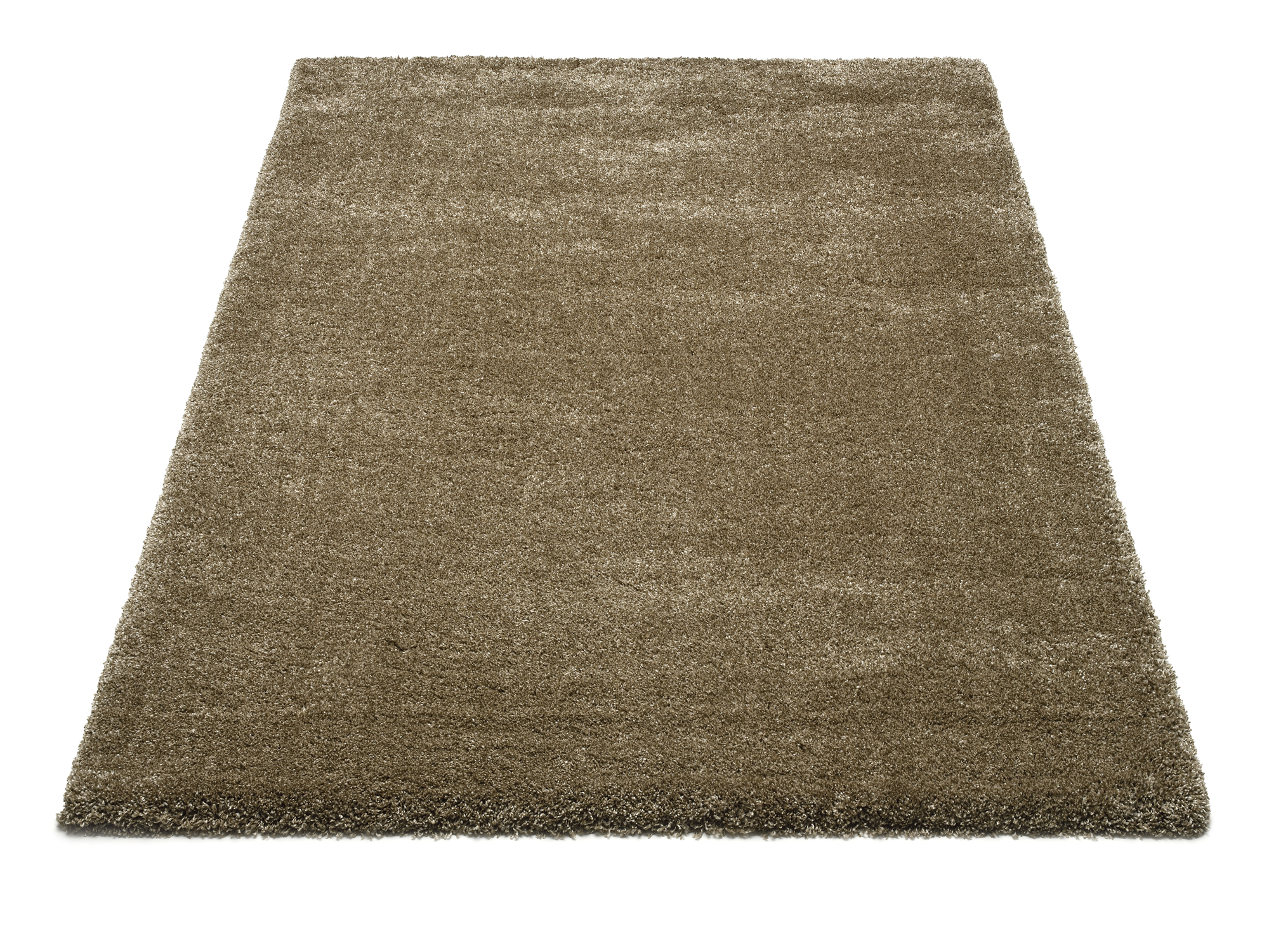 Montis Hochflor Teppich hellbraun