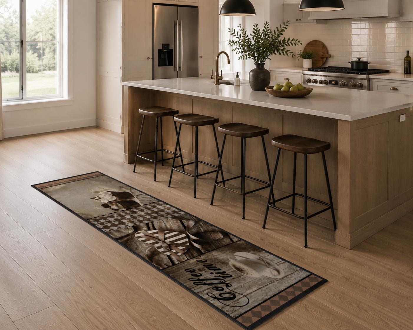 Küchenteppich Cook&Wash coffee time taupe 50x150cm