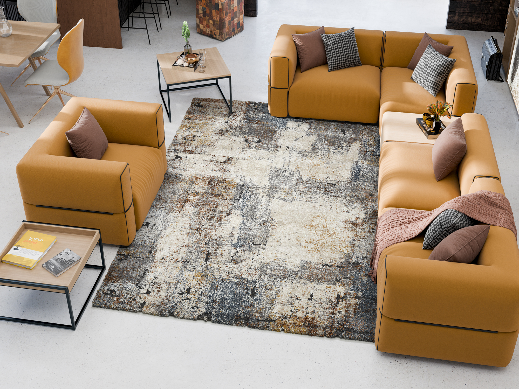 Cyrus Sun Designer Teppich multicolor