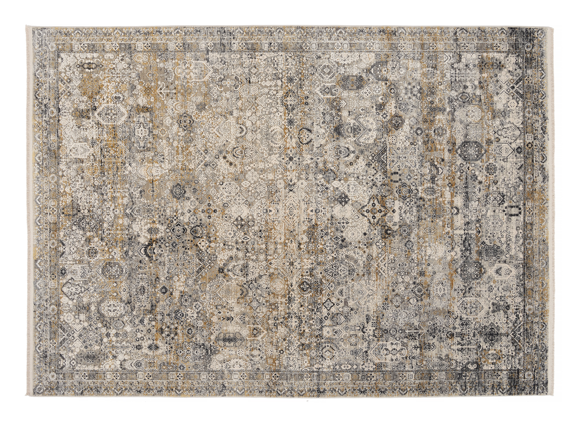 Bestseller Tadi Designer Teppich grau-gold