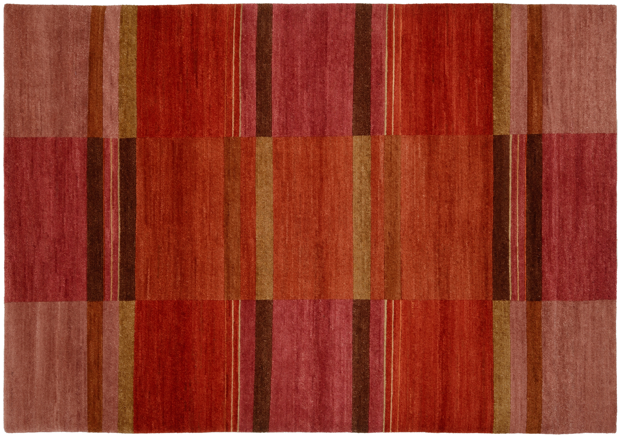 Sensation Silk Soya Wollteppich kastanie