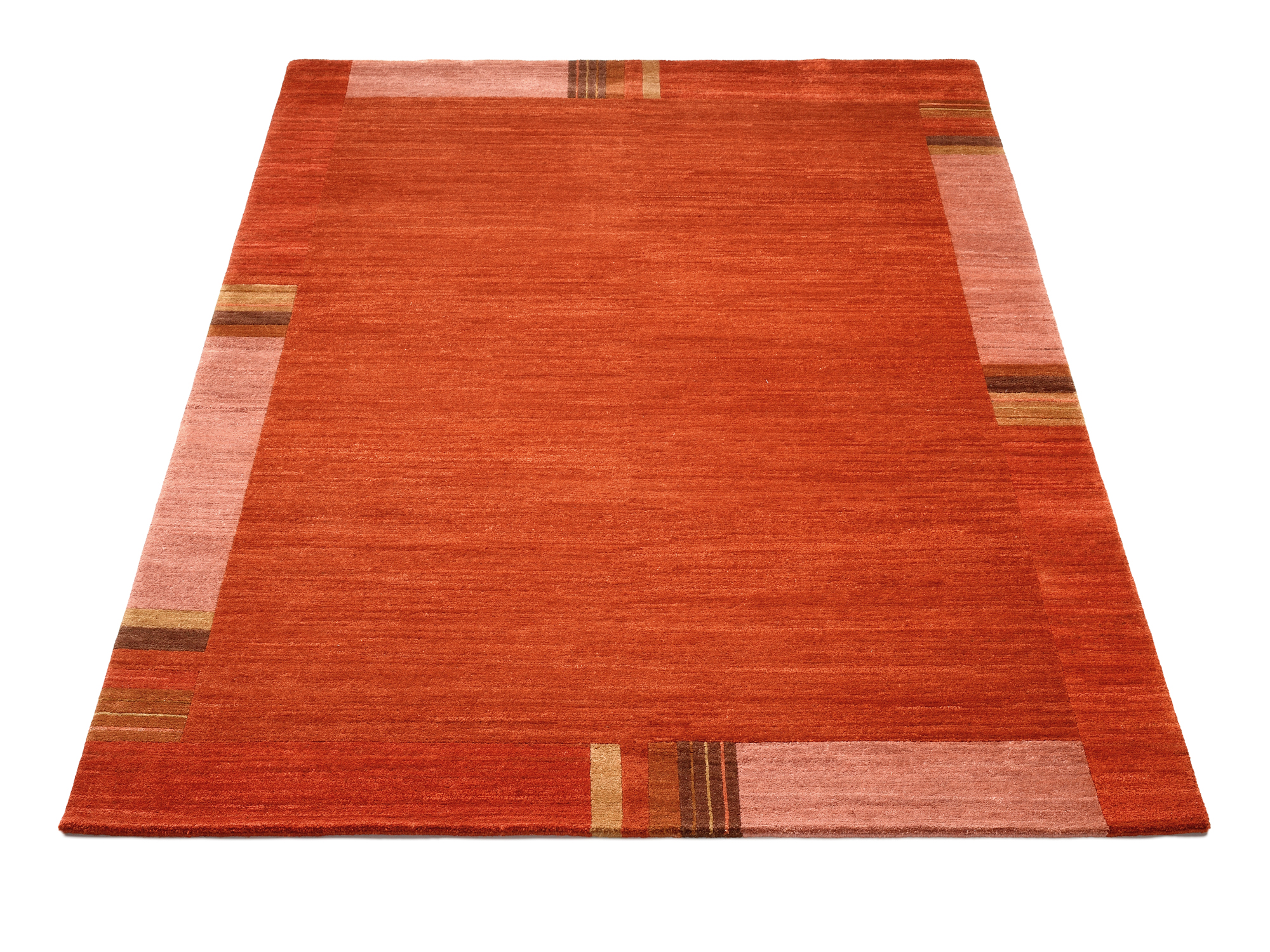 Sensation Silk Lakir Wollteppich kastanie