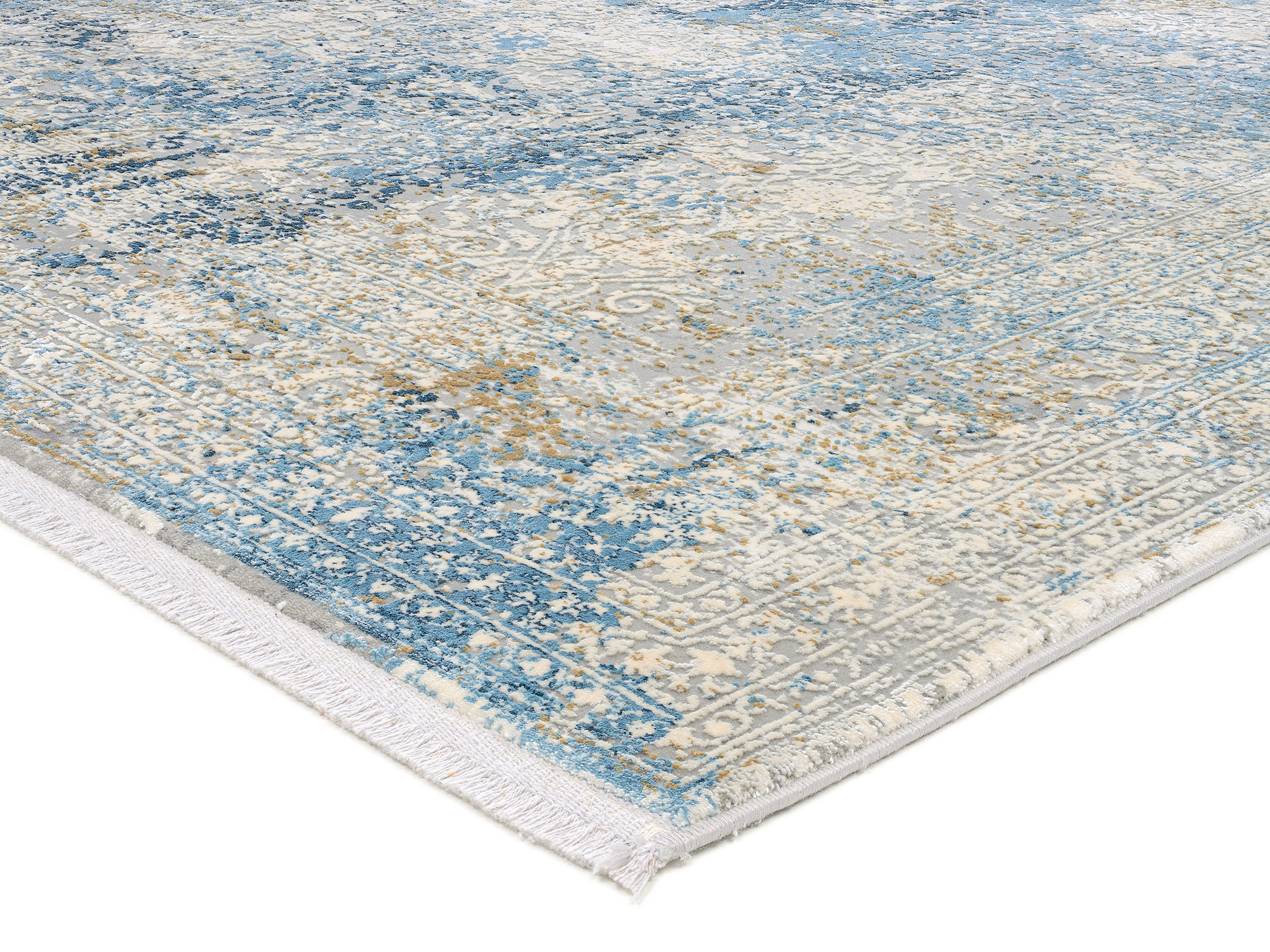 Bestseller Cava Designer Teppich grau-blau