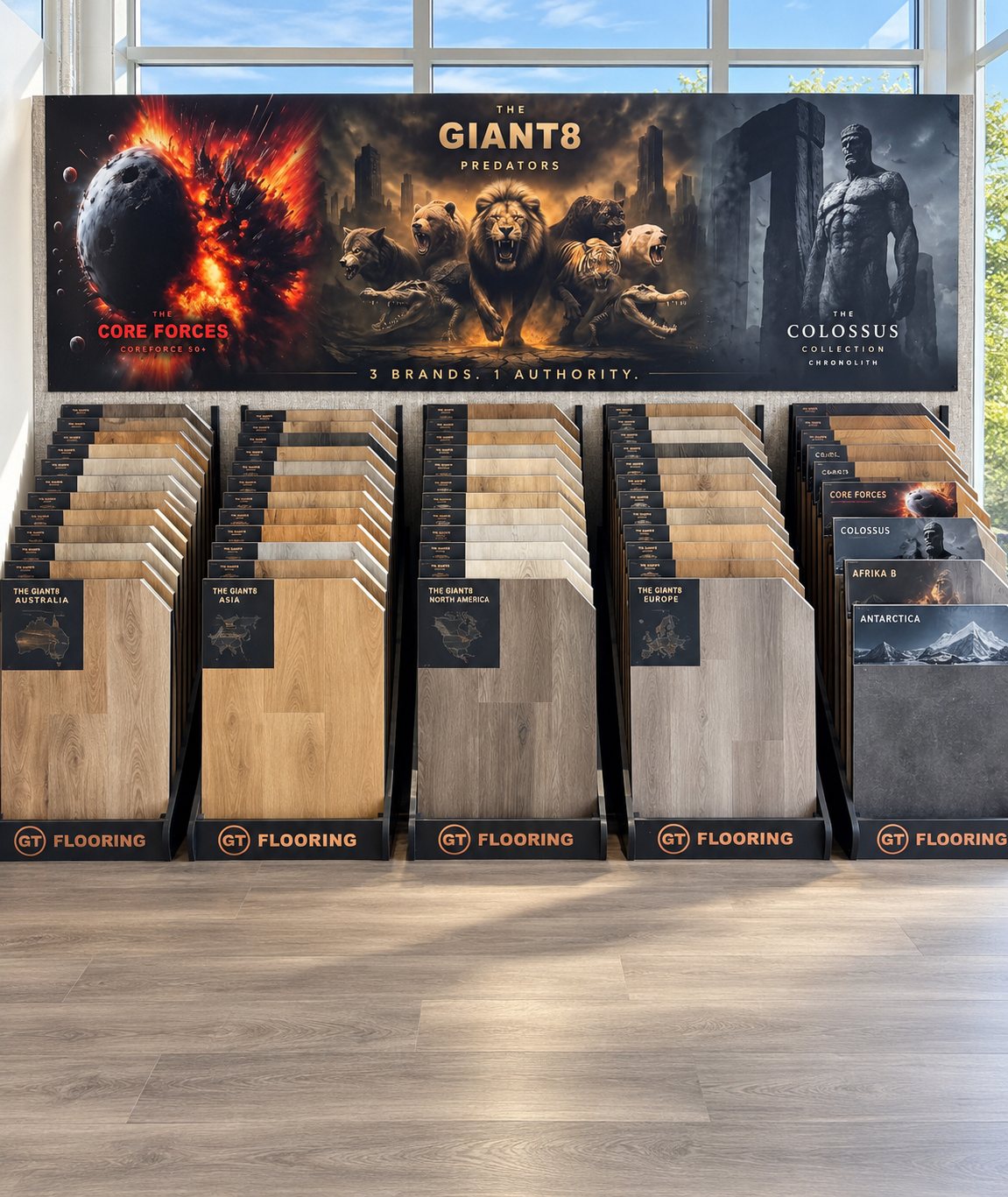 GT Flooring Giant8 Vinylboden Ausstellung Dormagen