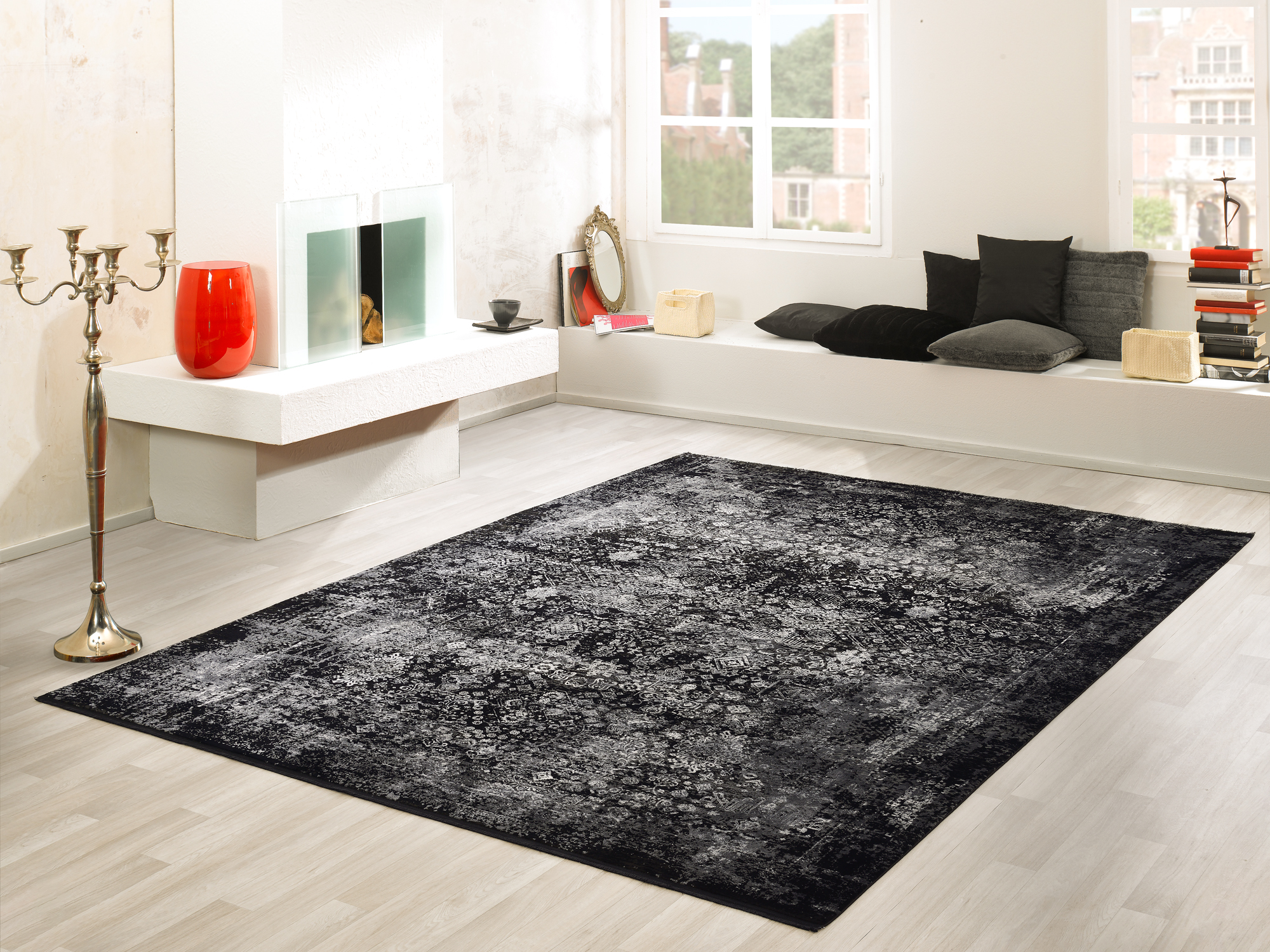 Bestseller Magic Designer Teppich schwarz-grau