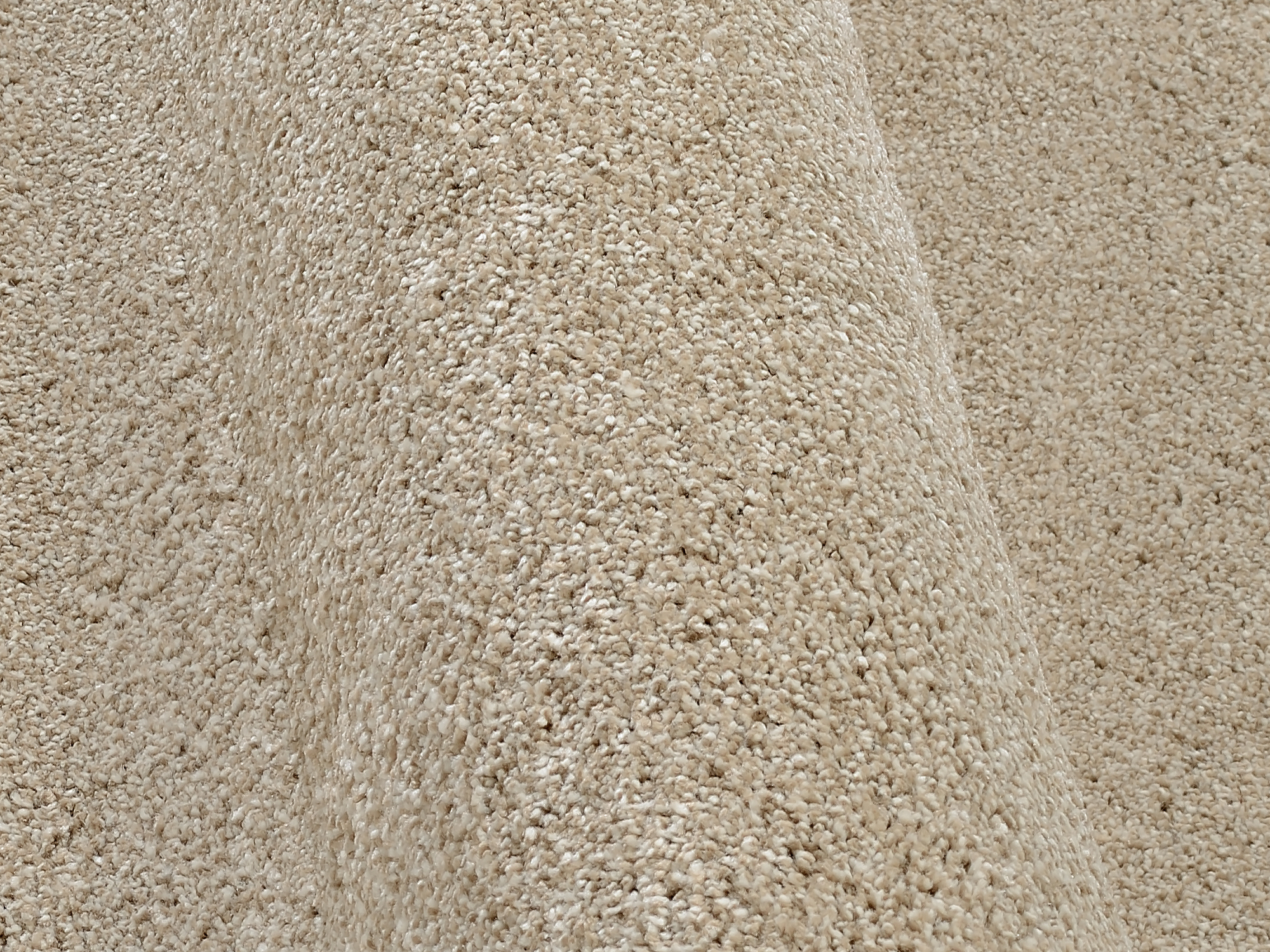 New Villa Melange Uni Teppich beige