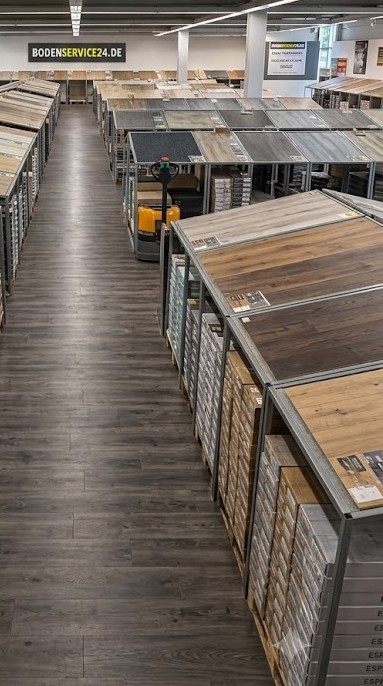 Große Auswahl an Klebevinylböden im Bodenservice24 Fachmarkt in Dormagen