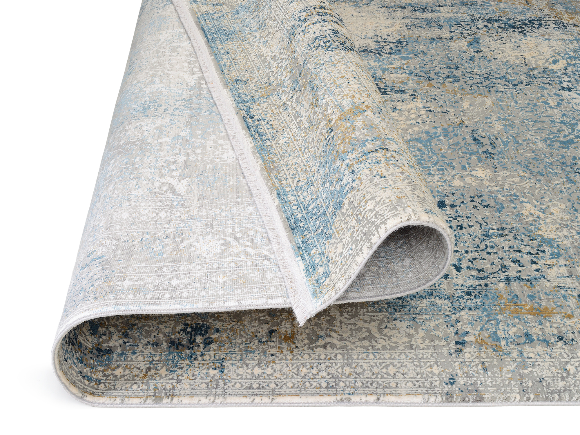 Bestseller Cava Designer Teppich grau-blau