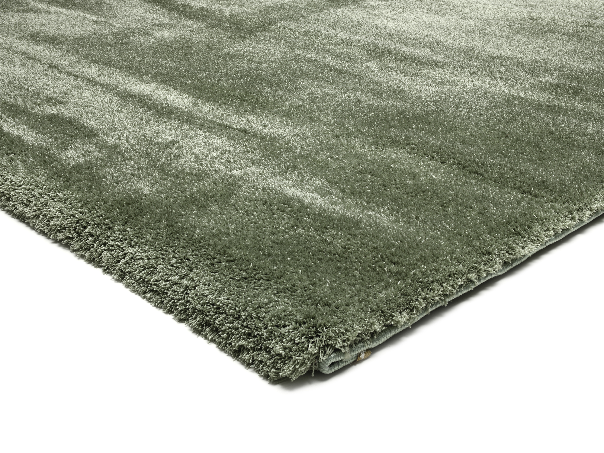 Soft Dream Hochflor Teppich oliv