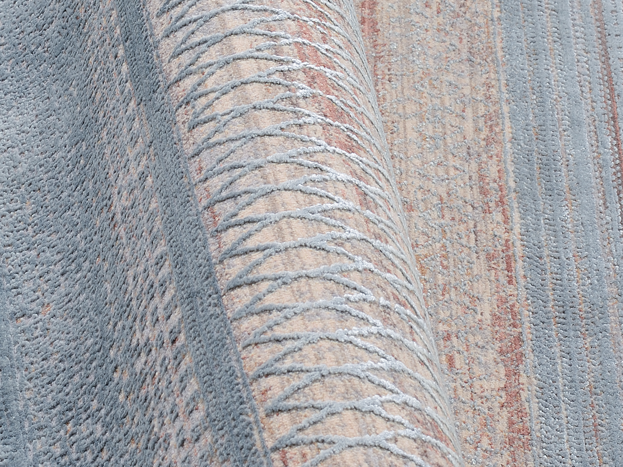 Farben Master Designer Teppich blau-creme