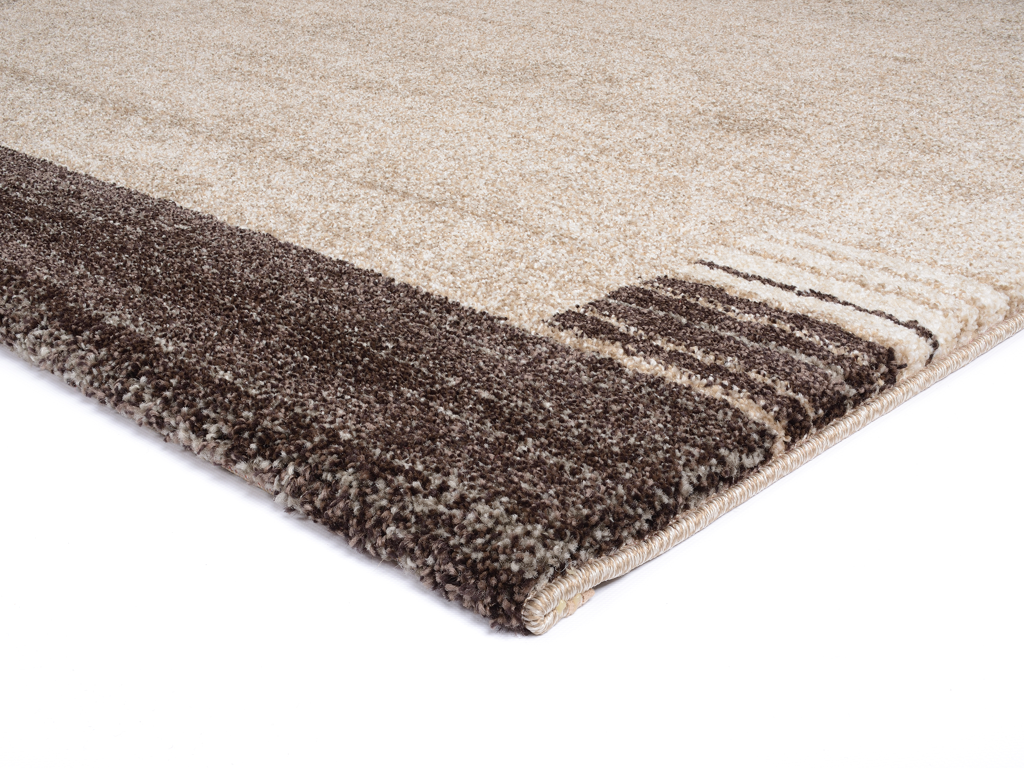 Castle Flora Frisé Teppich beige-braun