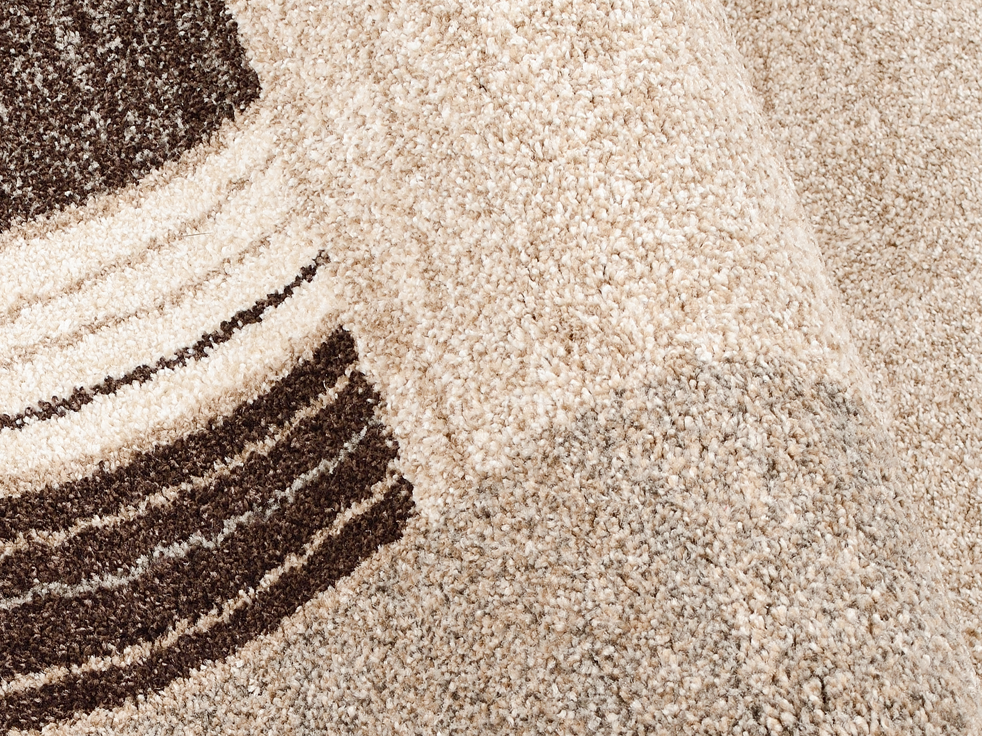 Castle Flora Frisé Teppich beige-braun