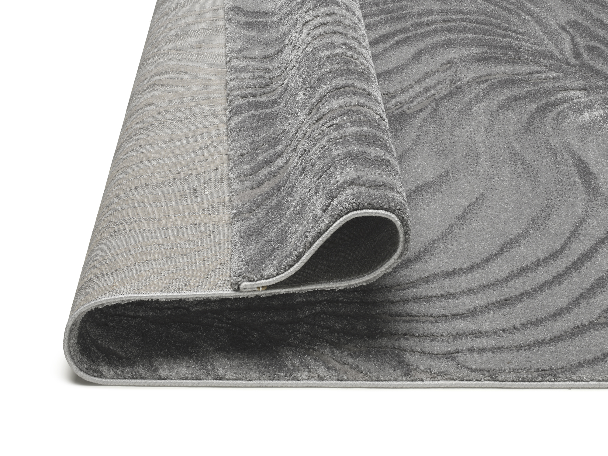 Liv Coral Designer Teppich grau