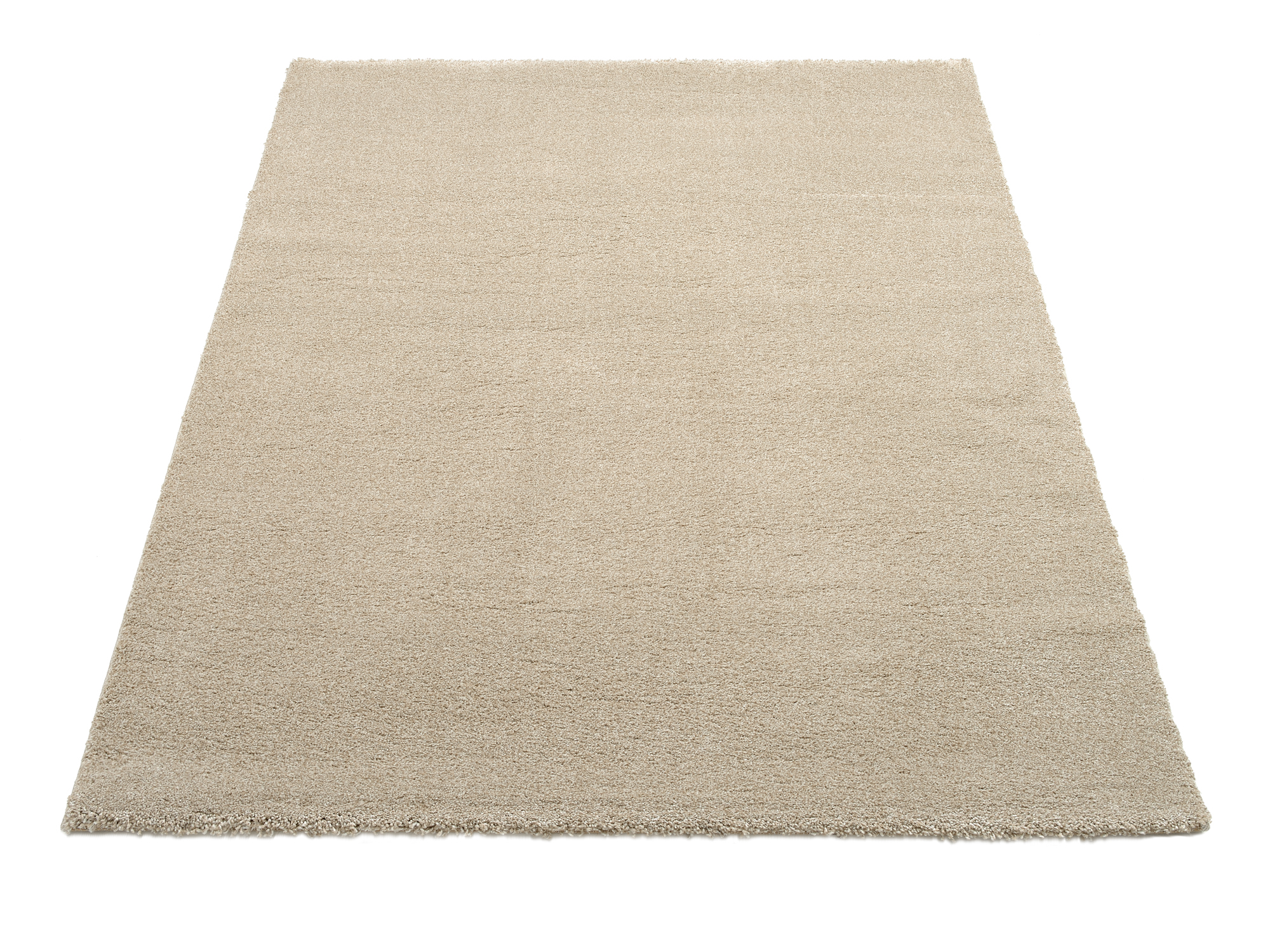 New Villa Melange Uni Teppich beige