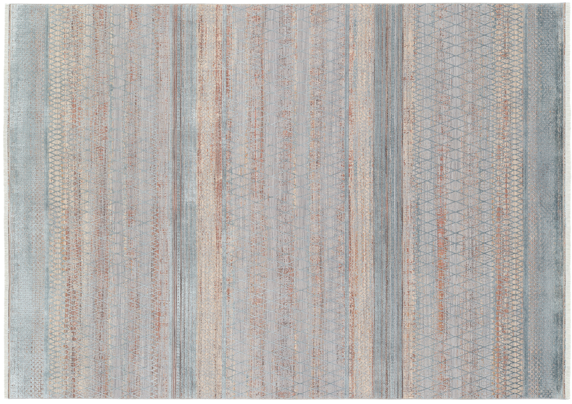Farben Master Designer Teppich blau-creme