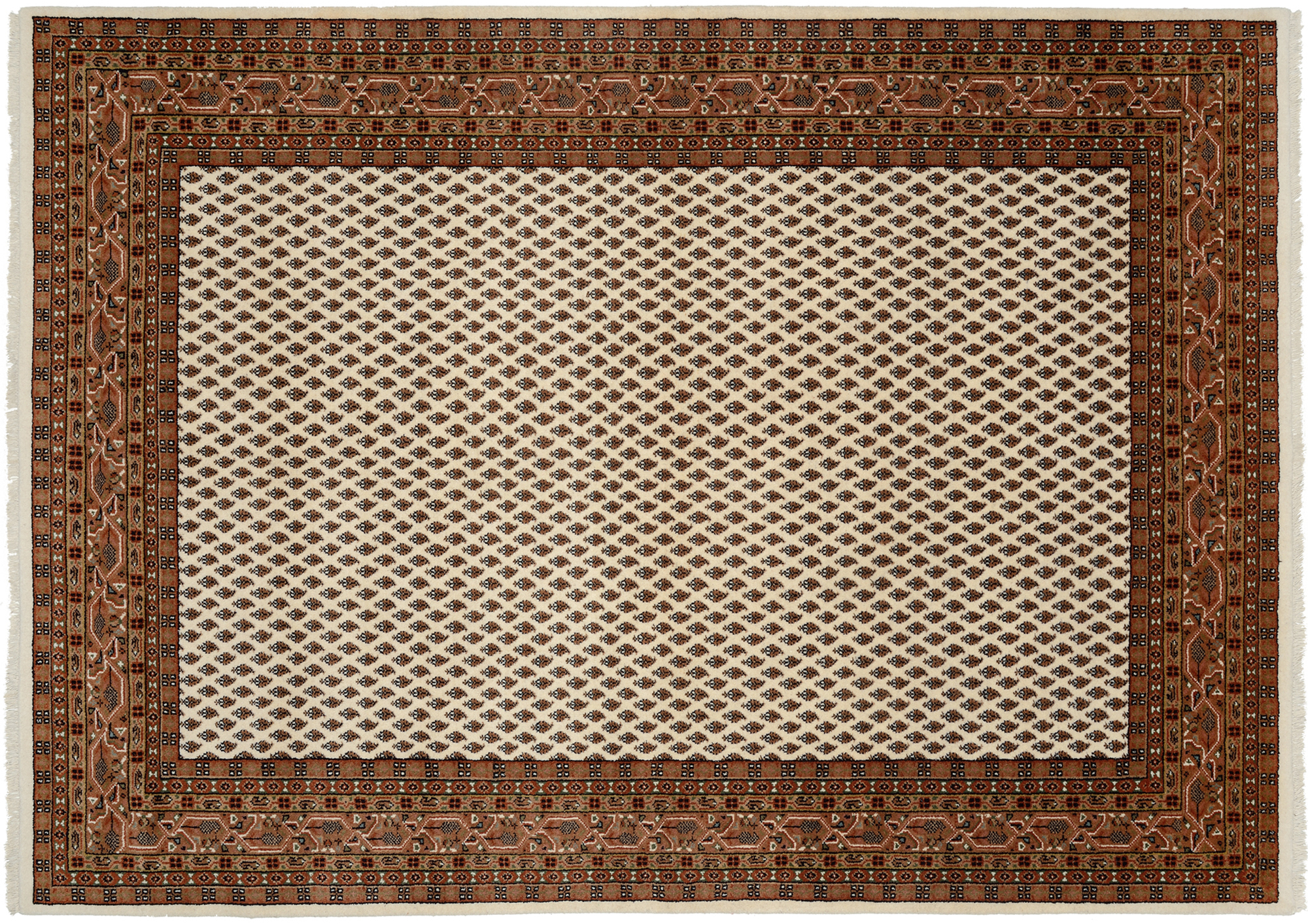 Sakki Mir Orientteppich creme-braun