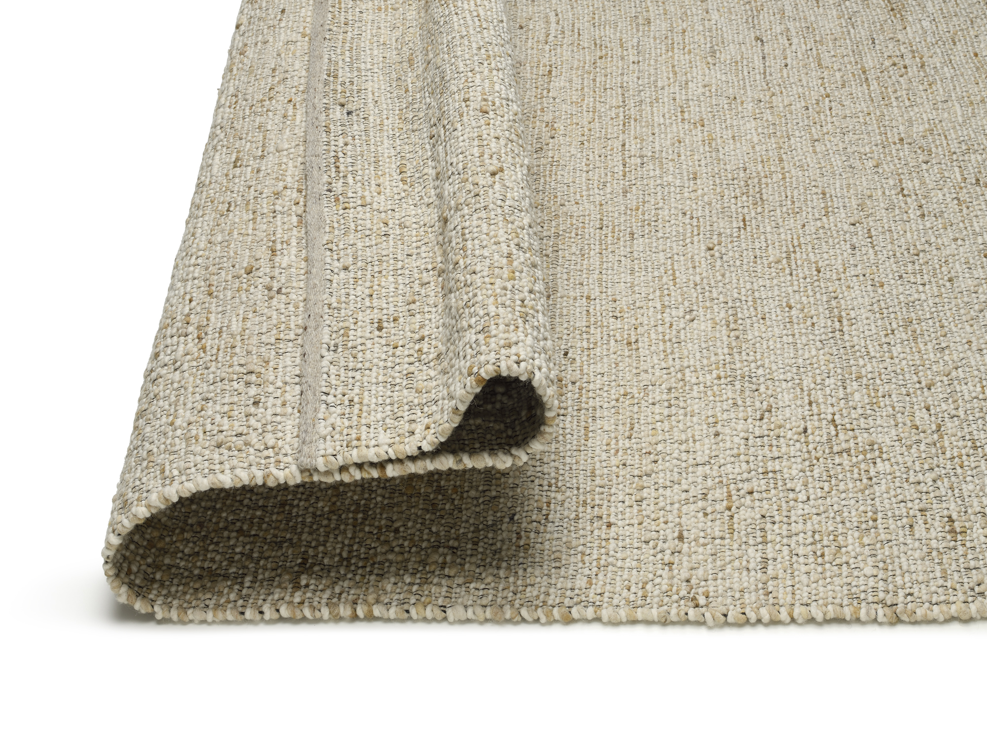 Country Handweb Teppich beige