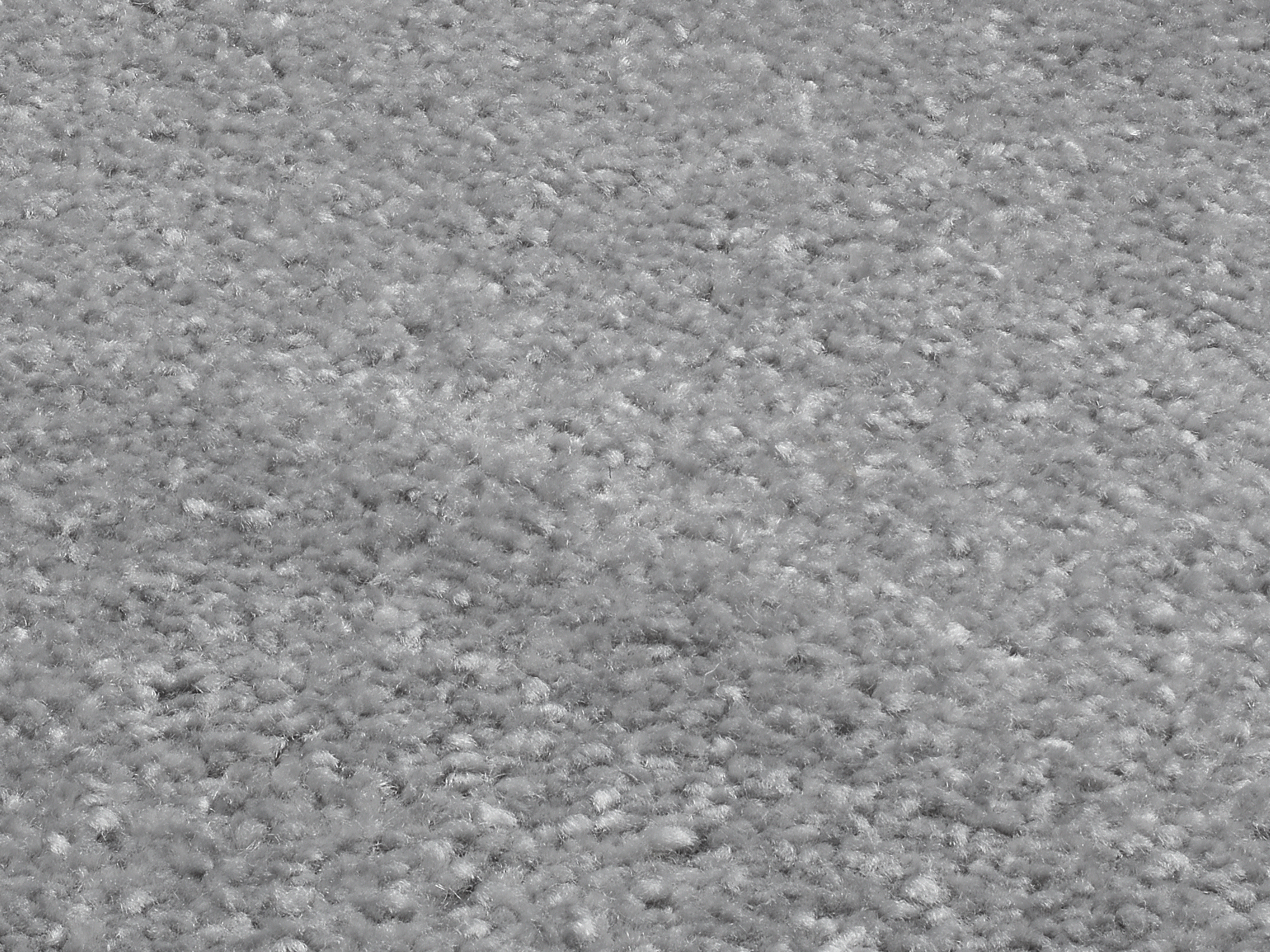 Komfort Uni Teppich silber