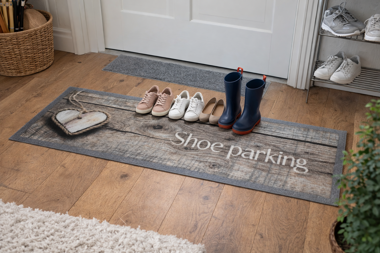 Boots & Shoes healt wood Schuhabstellmatte 40x100 cm