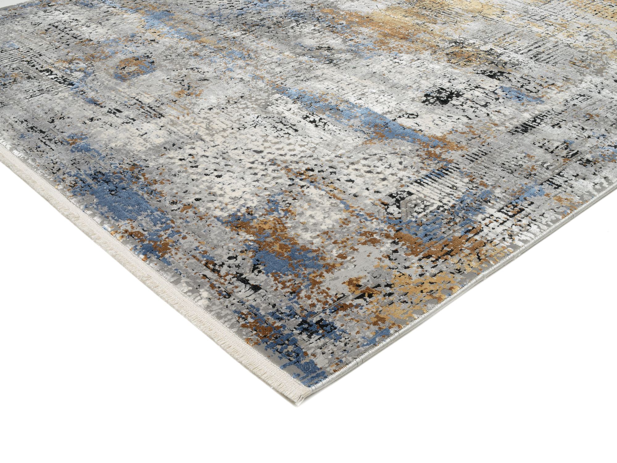 Impression Lucerne Designer Teppich grau-multicolor