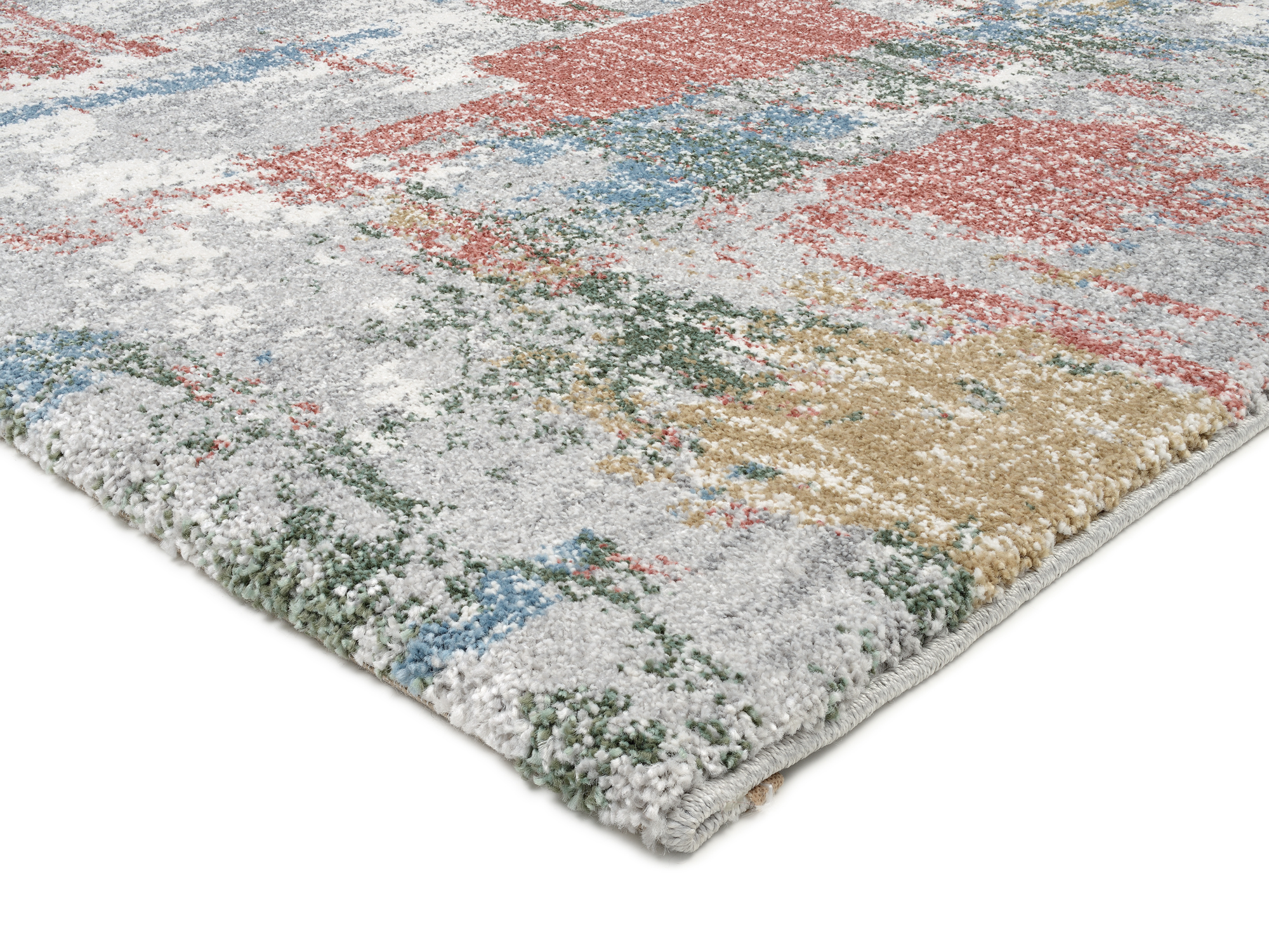 New Villa City Frisé Teppich multicolor