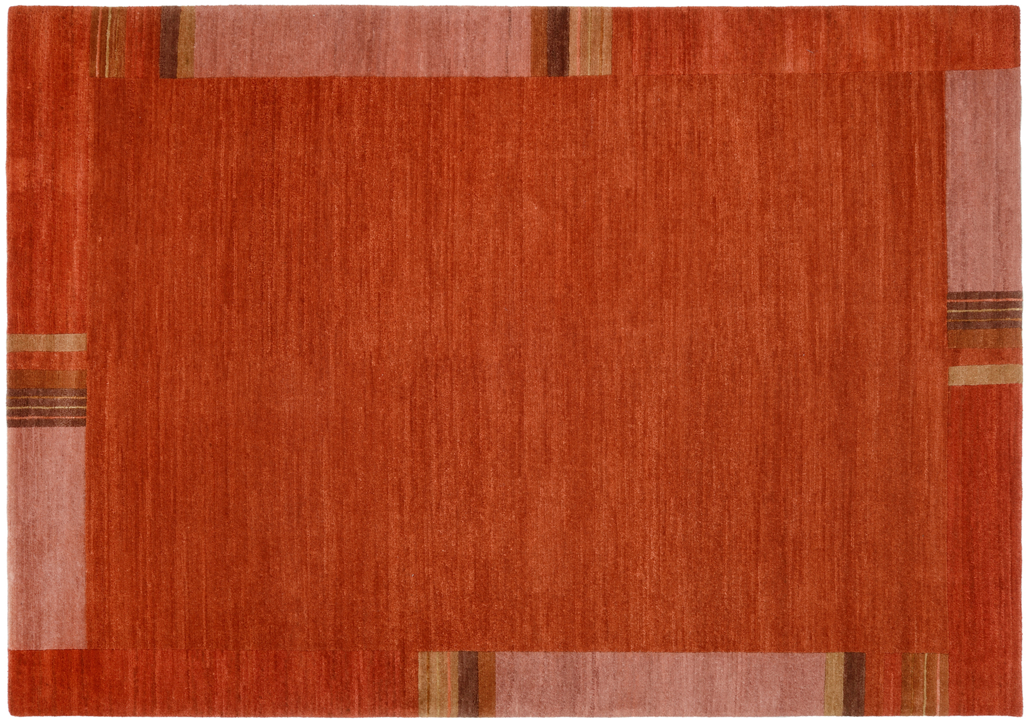 Sensation Silk Lakir Wollteppich kastanie