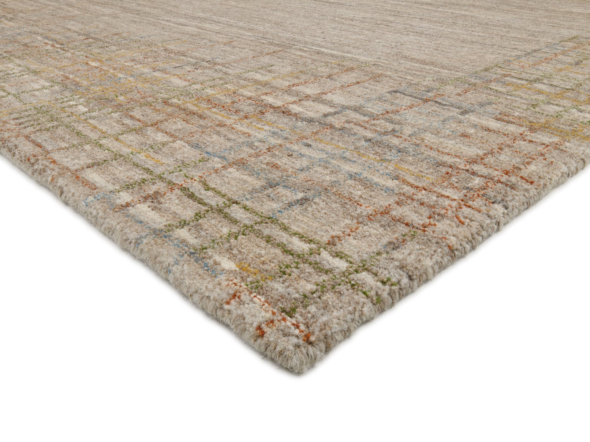 Galant Border Wollteppich multicolor
