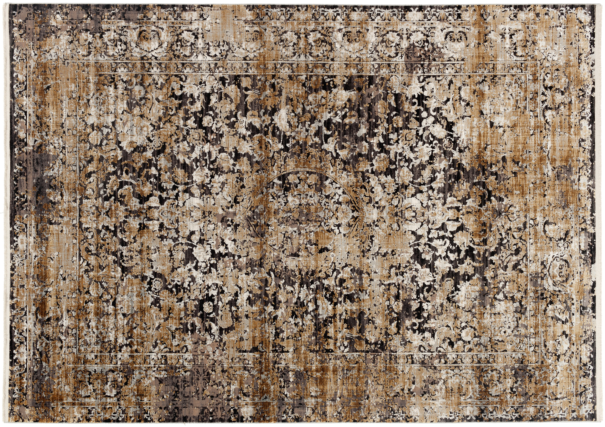 Impression Soda Designer Teppich grau-gold