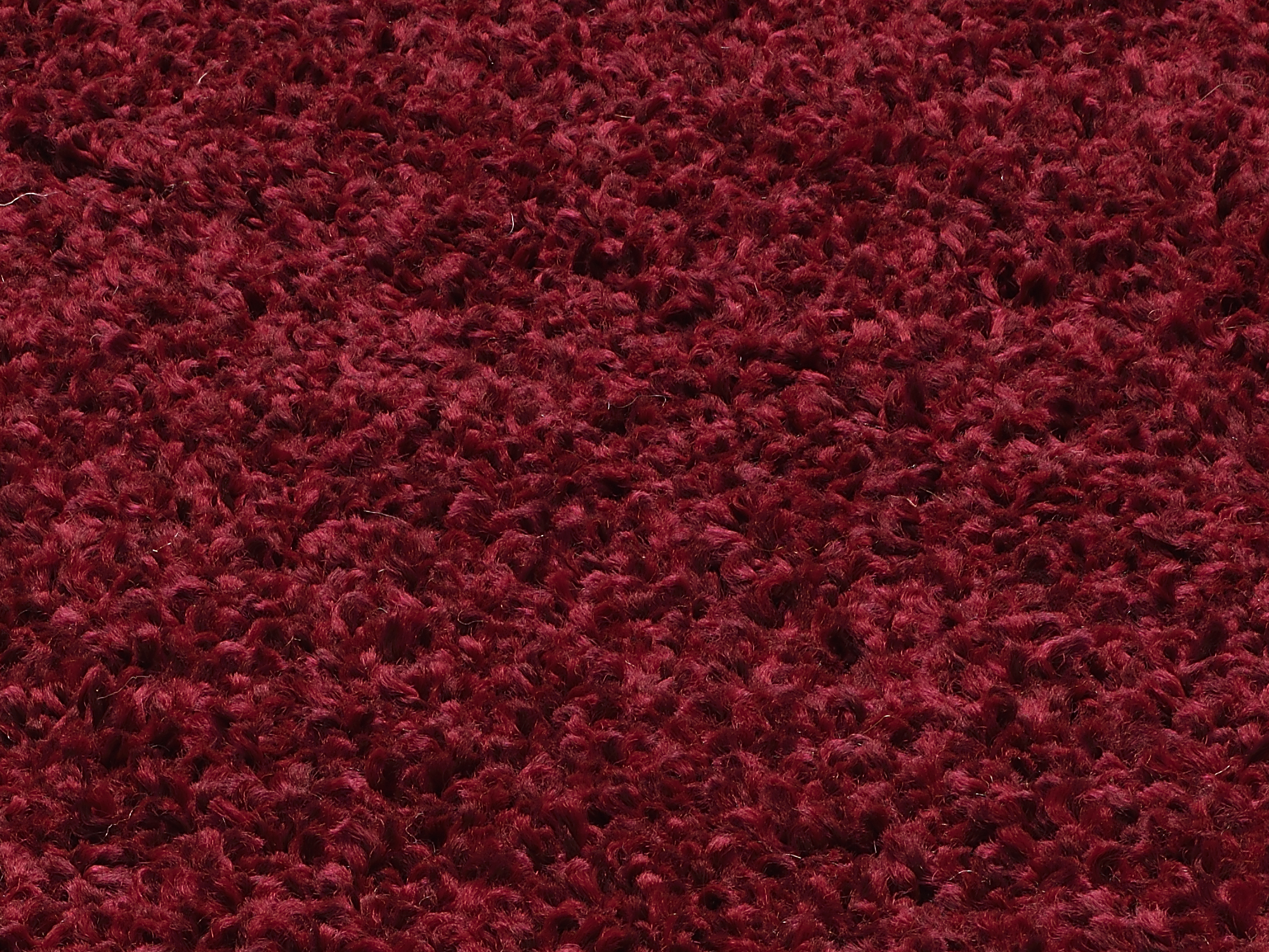 Montis Hochflor Teppich dunkelrot