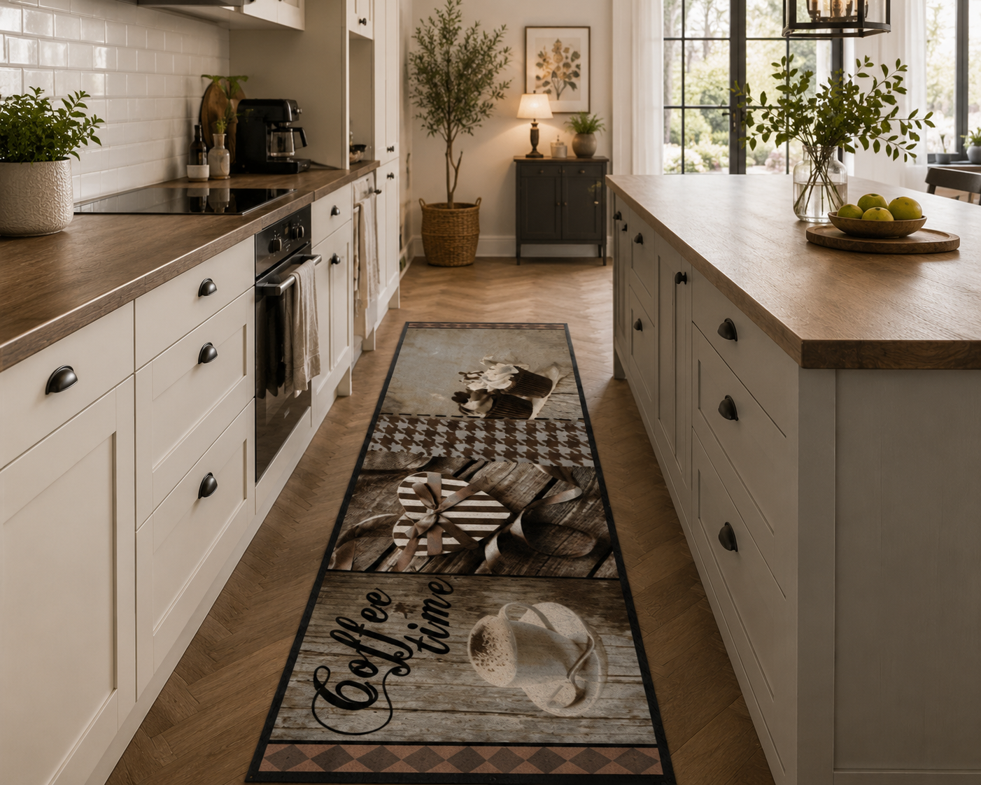 Küchenteppich Cook&Wash coffee time taupe 50x150cm