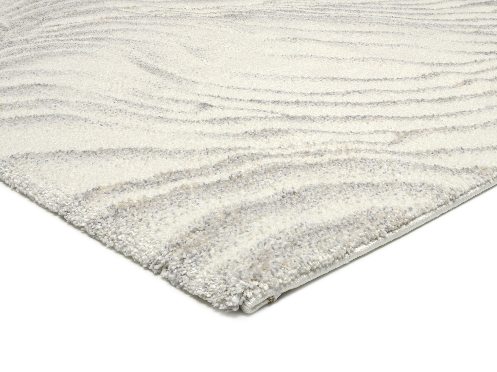Liv Coral Designer Teppich creme-grau