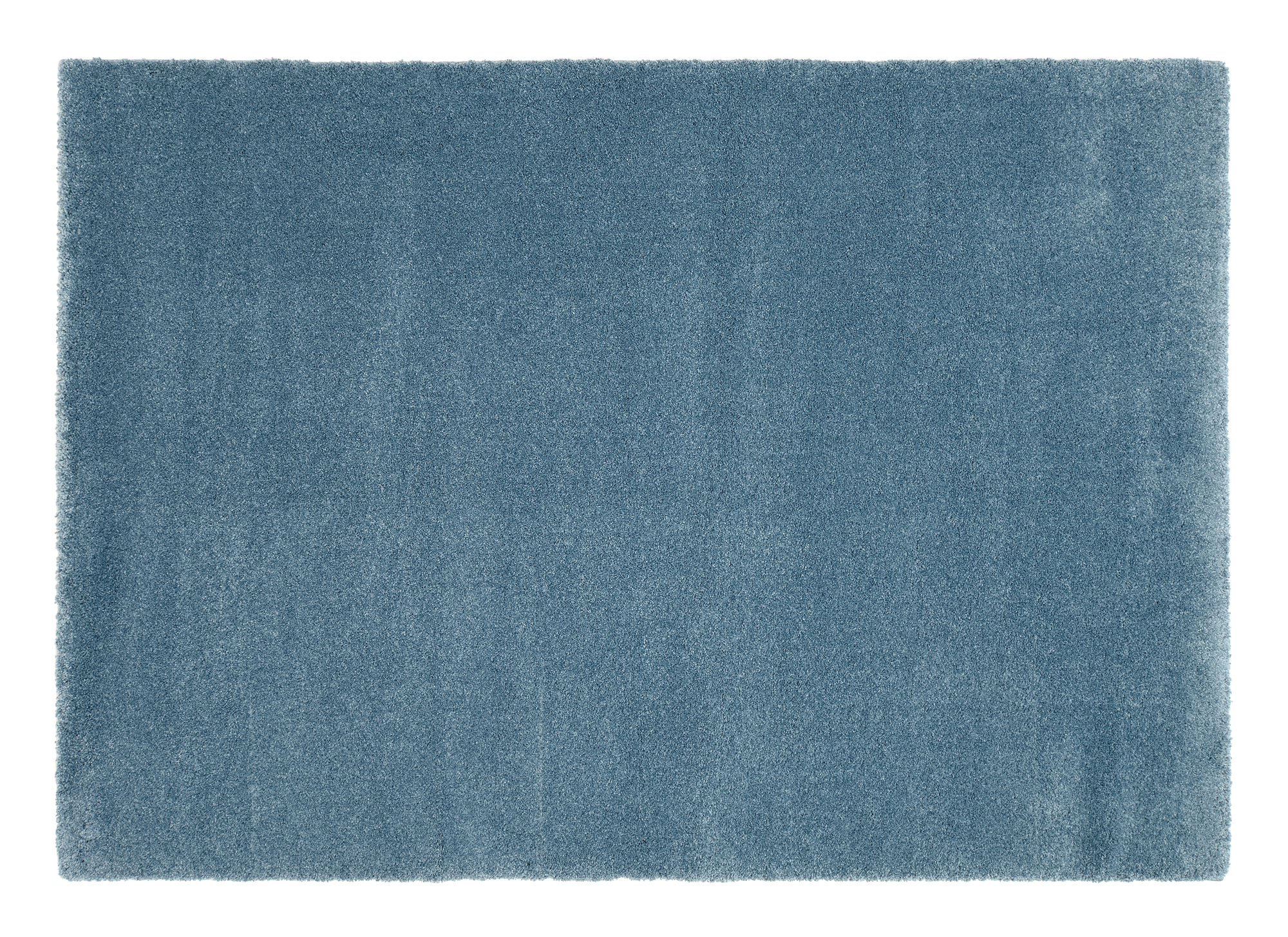 New Villa Melange Uni Teppich blau