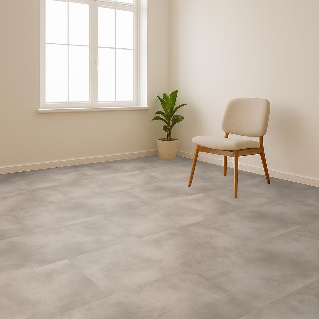 Klebe Vinyl Sandstein Beige – Warmer Designboden in Steinoptik