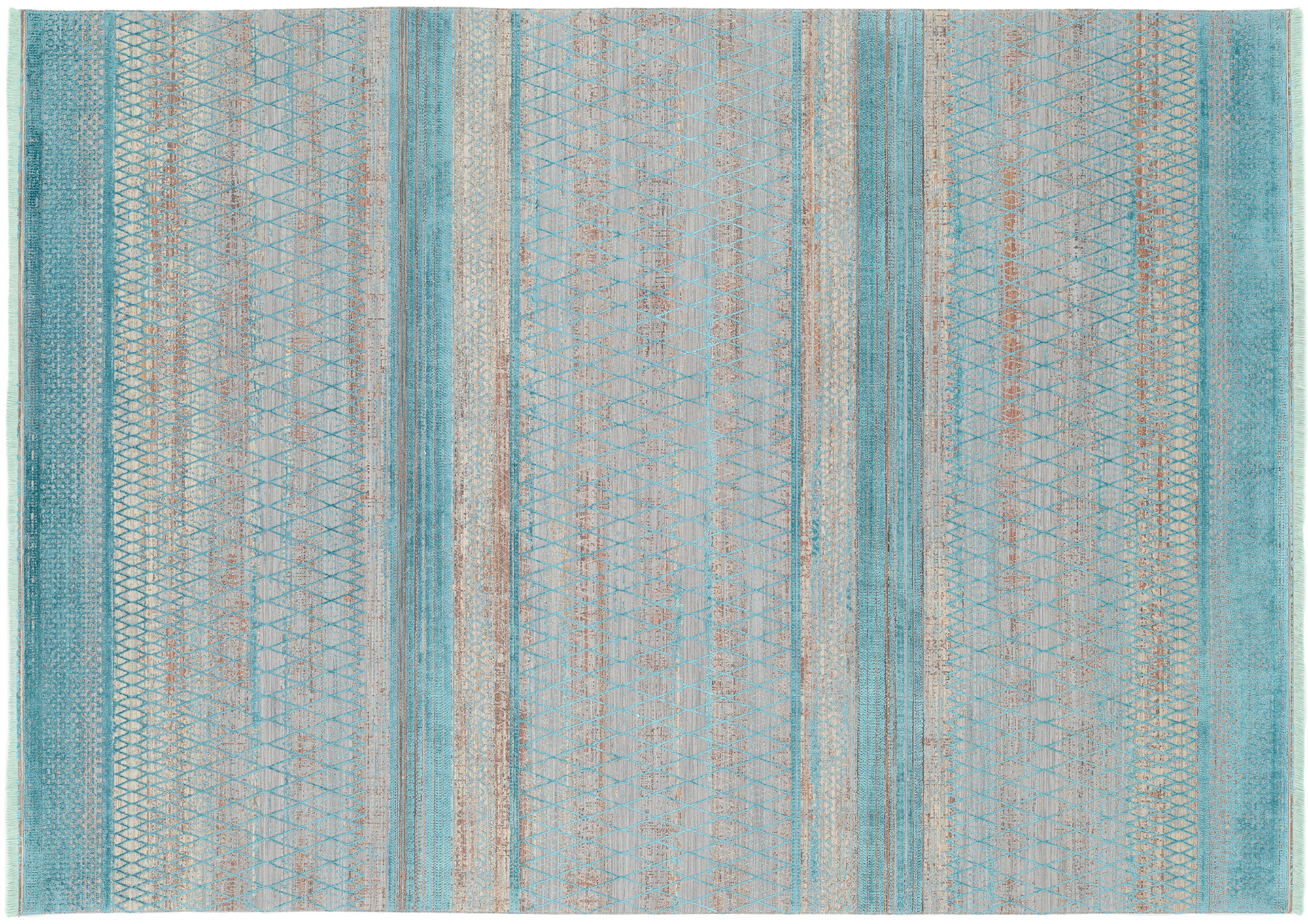 Farben Master Designer Teppich türkis-grau