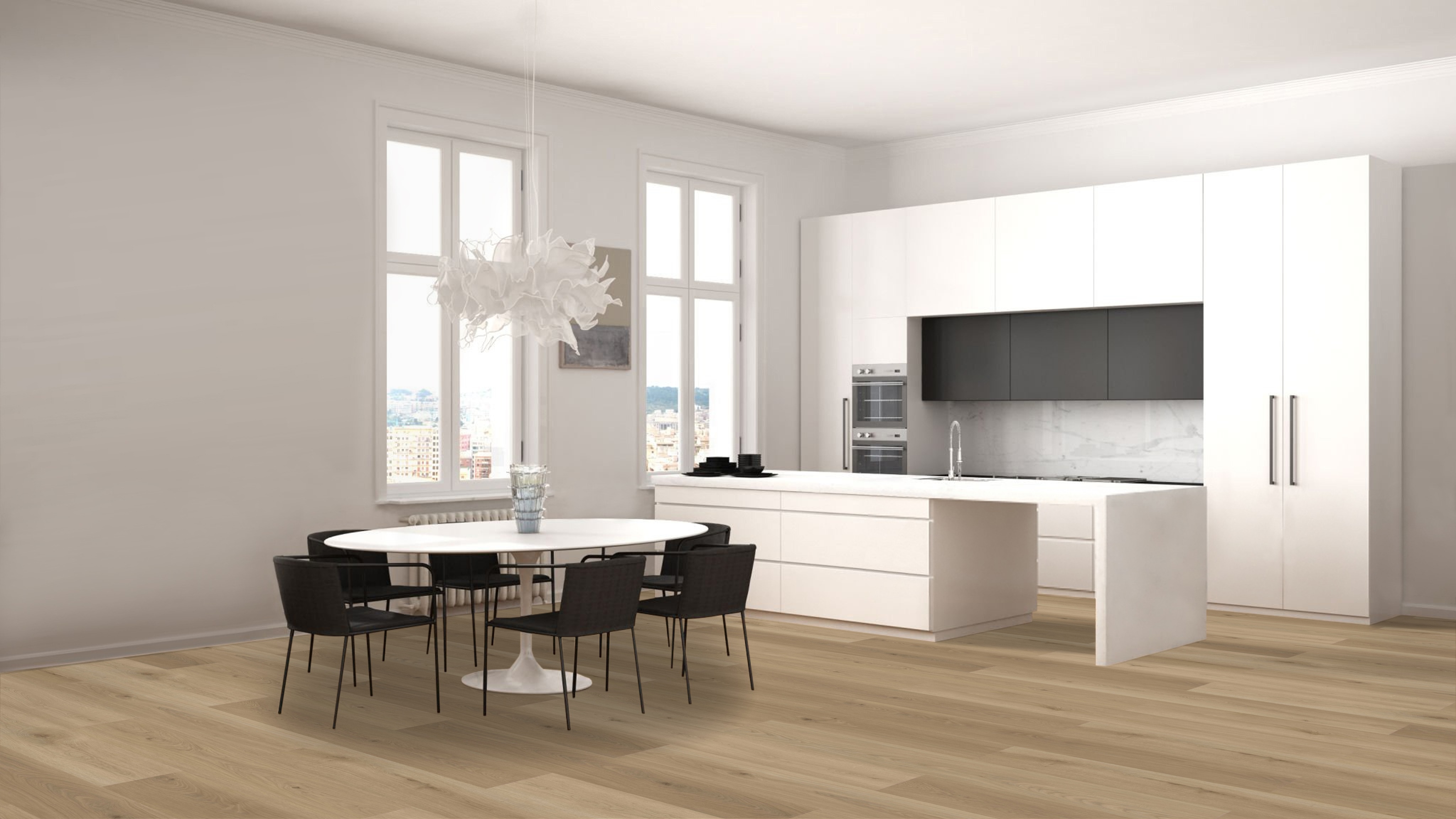 Klickvinyl Langdiele Eiche beige harmonisch