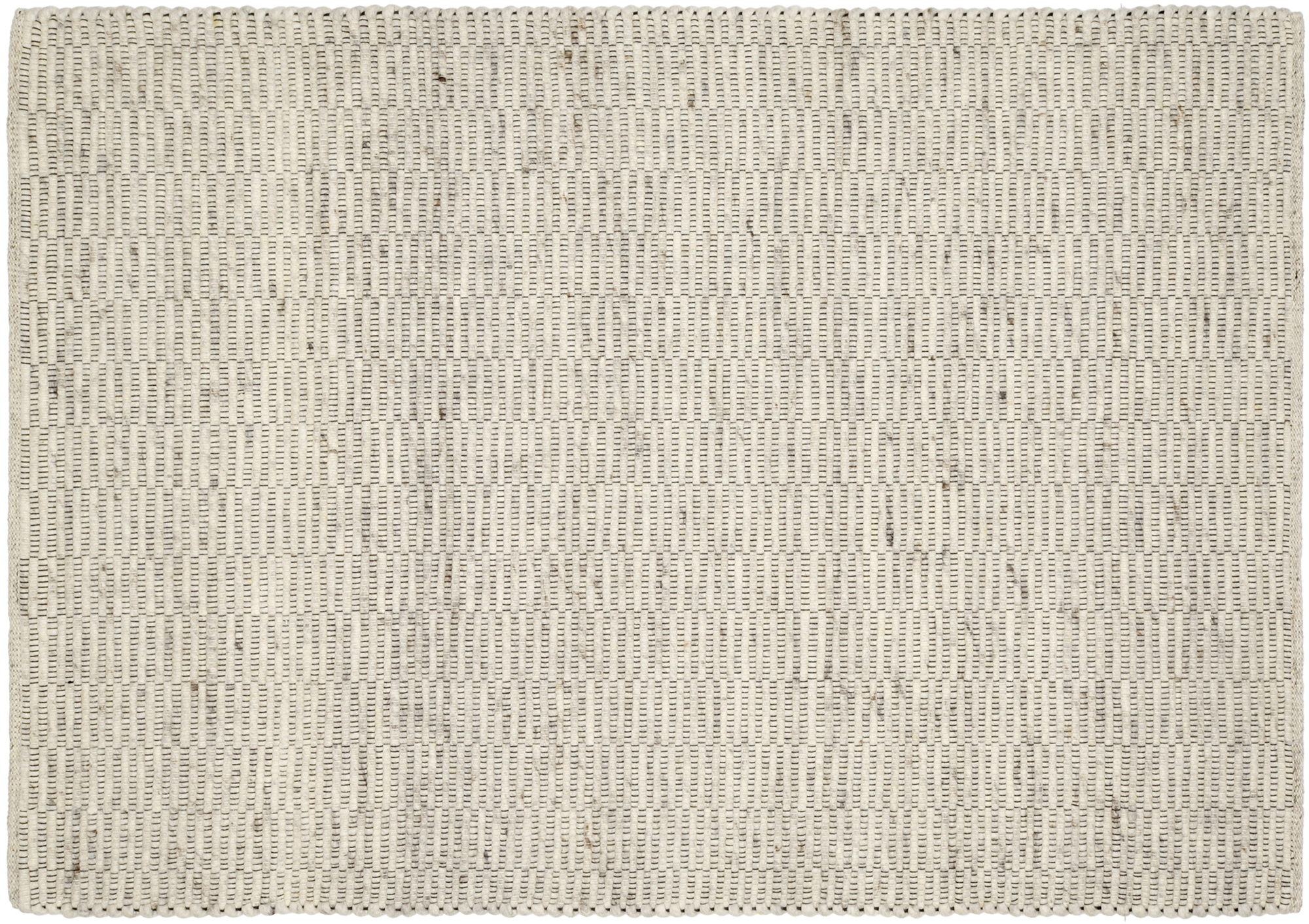 Atrium Handweb Wollteppich hellgrau-natur