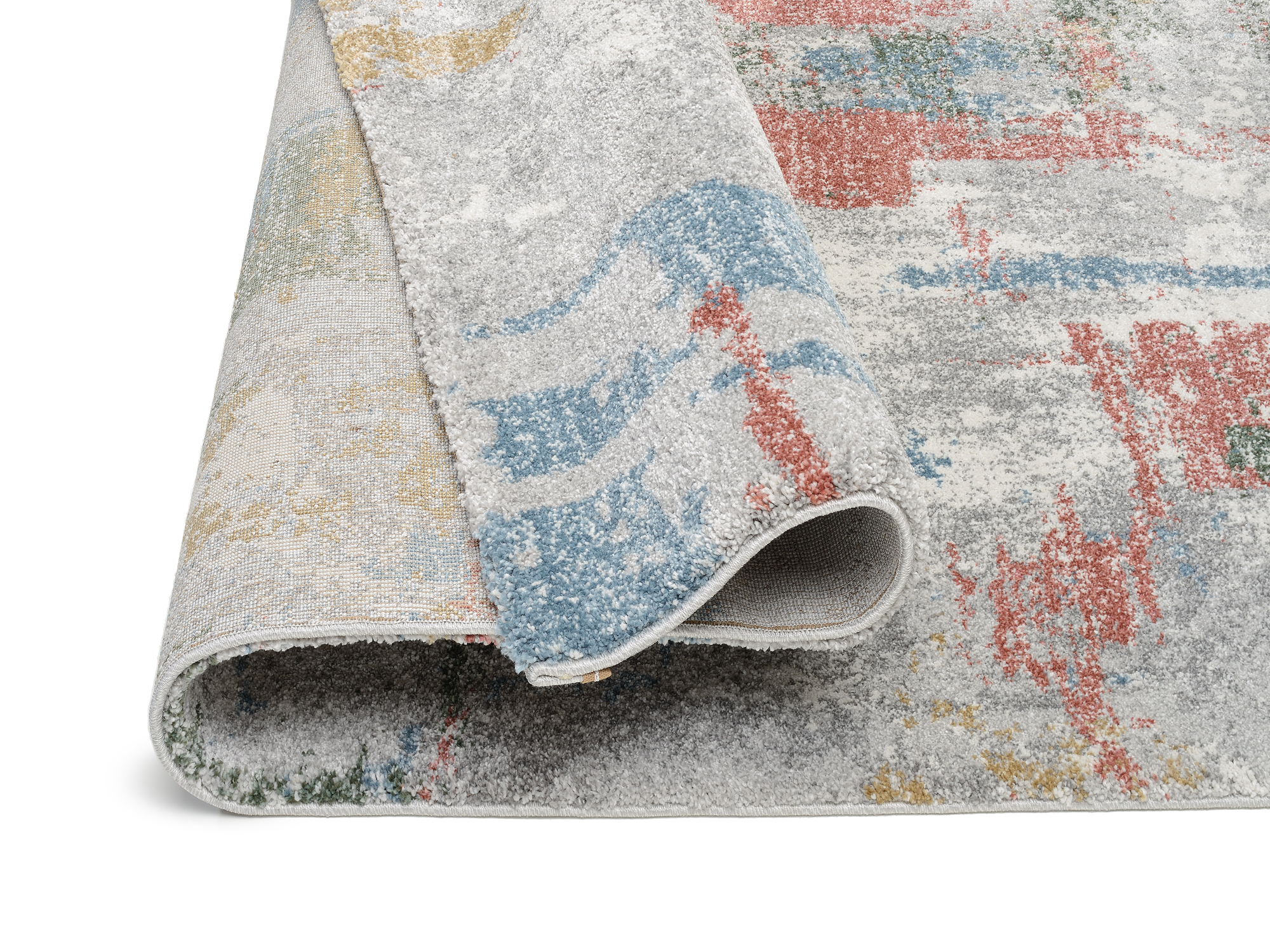 New Villa City Frisé Teppich multicolor