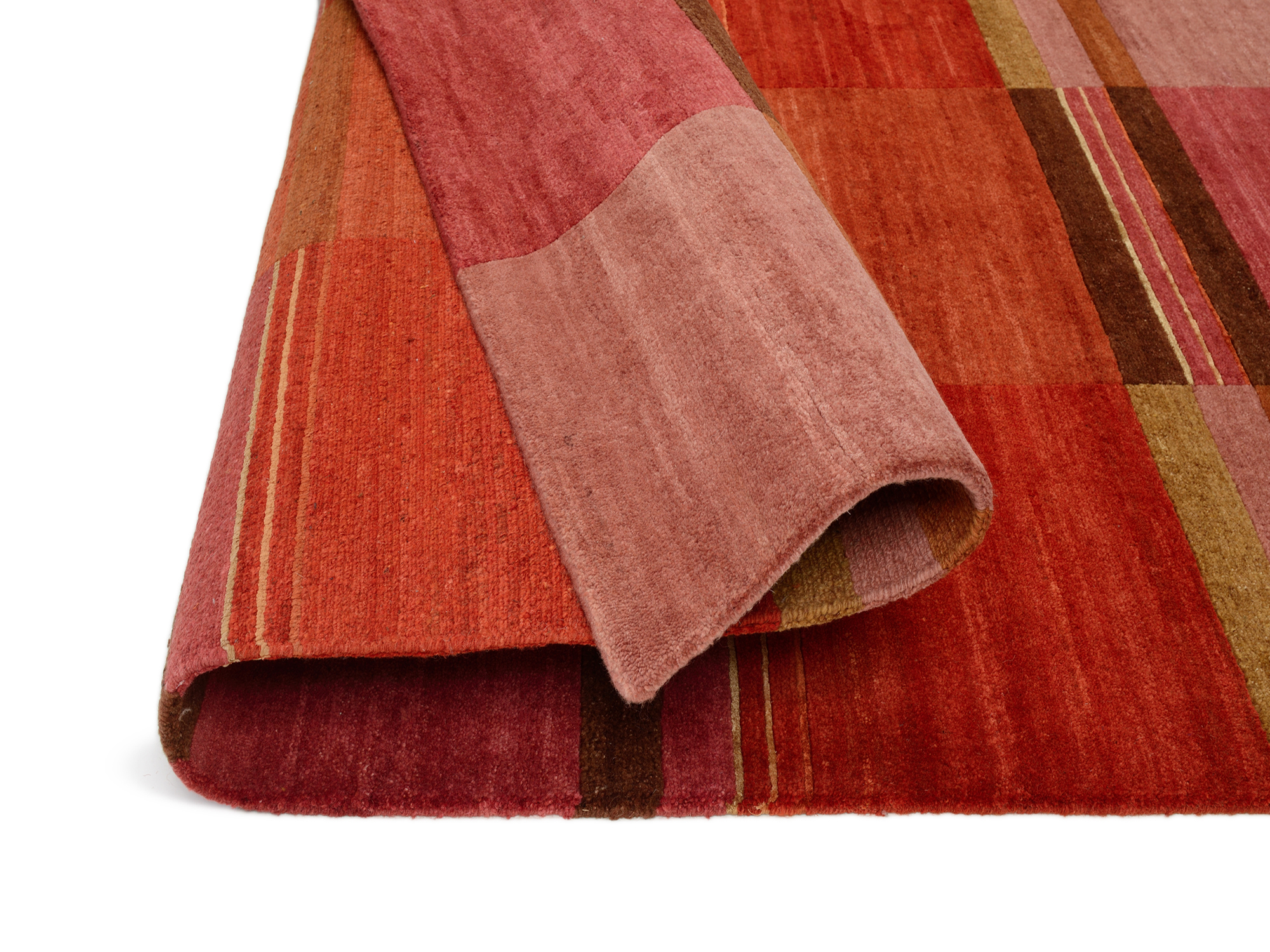 Sensation Silk Soya Wollteppich kastanie