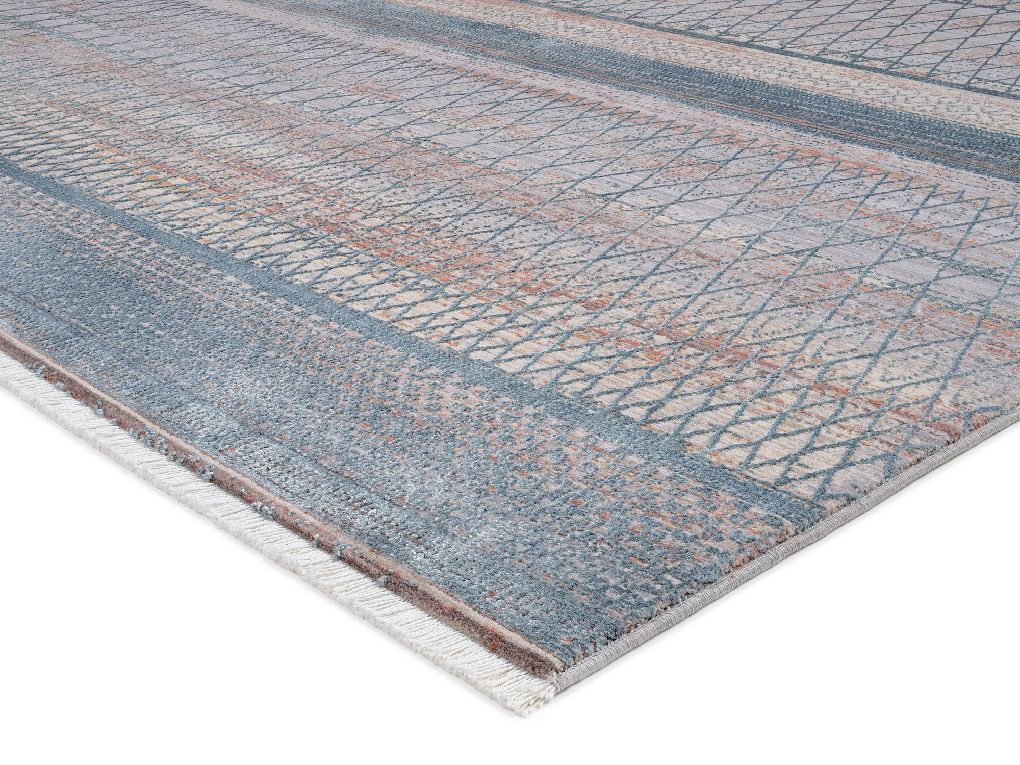 Farben Master Designer Teppich blau-creme