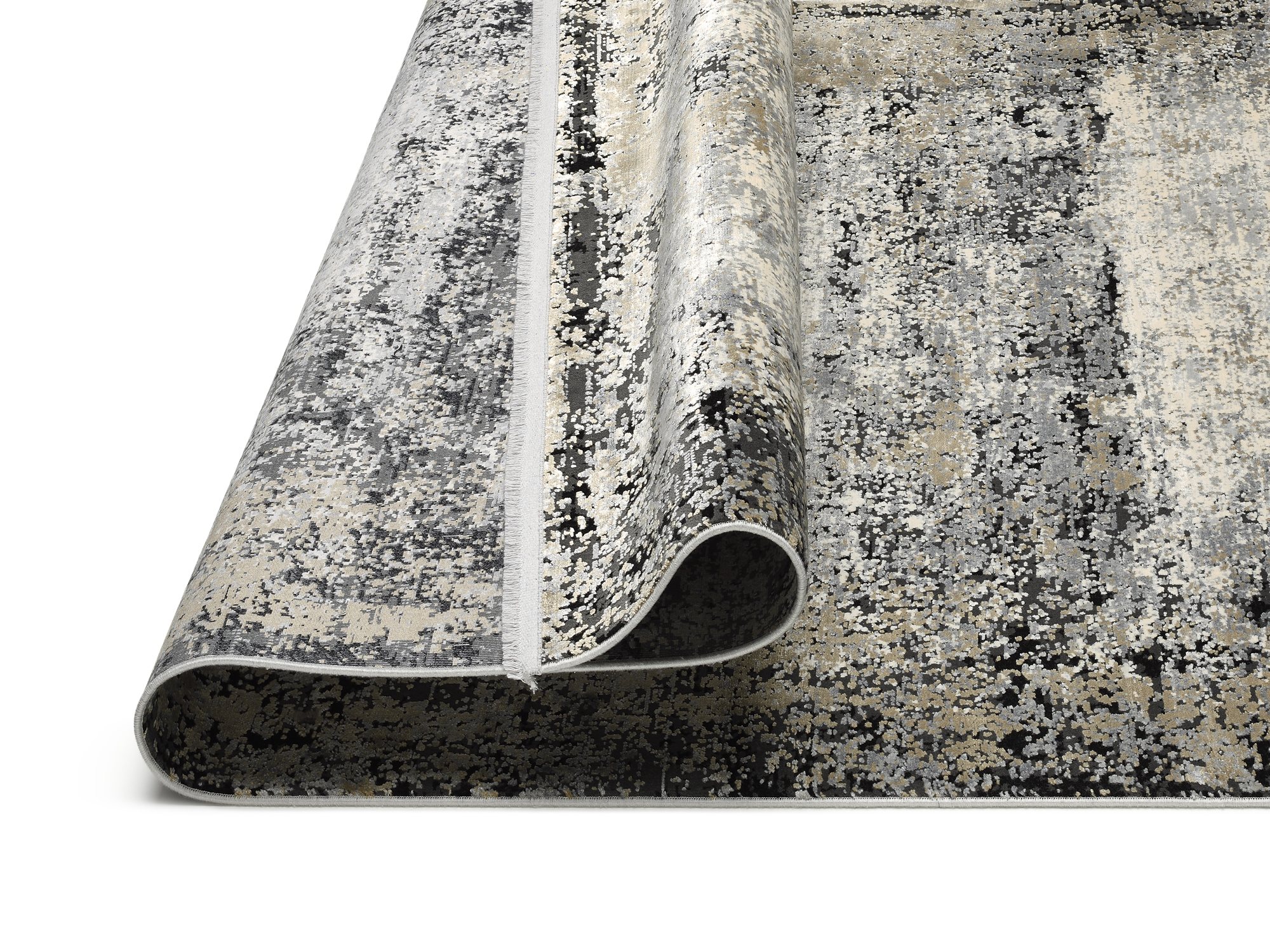 Arcadia Plaza Designer Teppich grau-mix