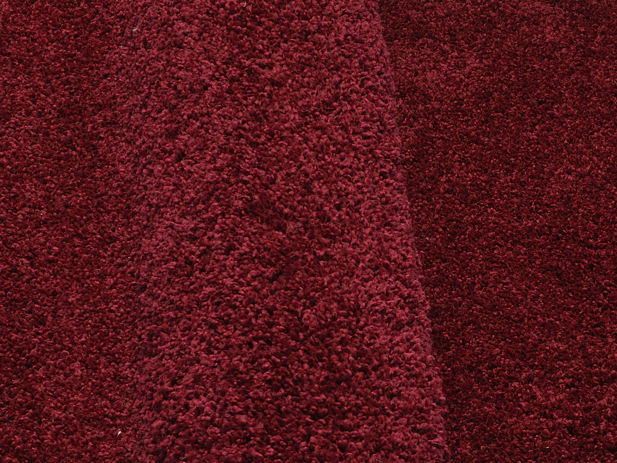 Montis Hochflor Teppich dunkelrot