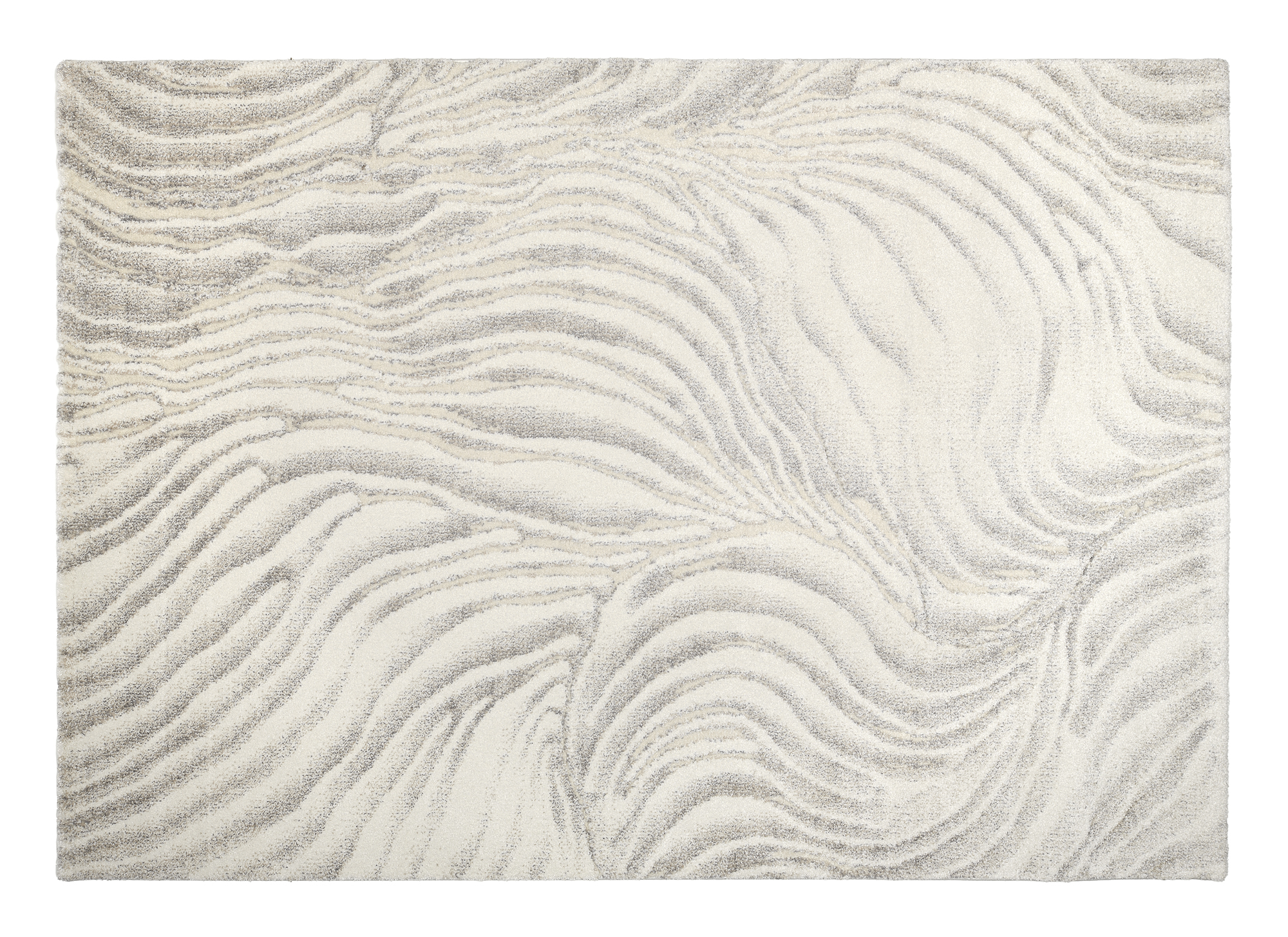 Liv Coral Designer Teppich creme-grau